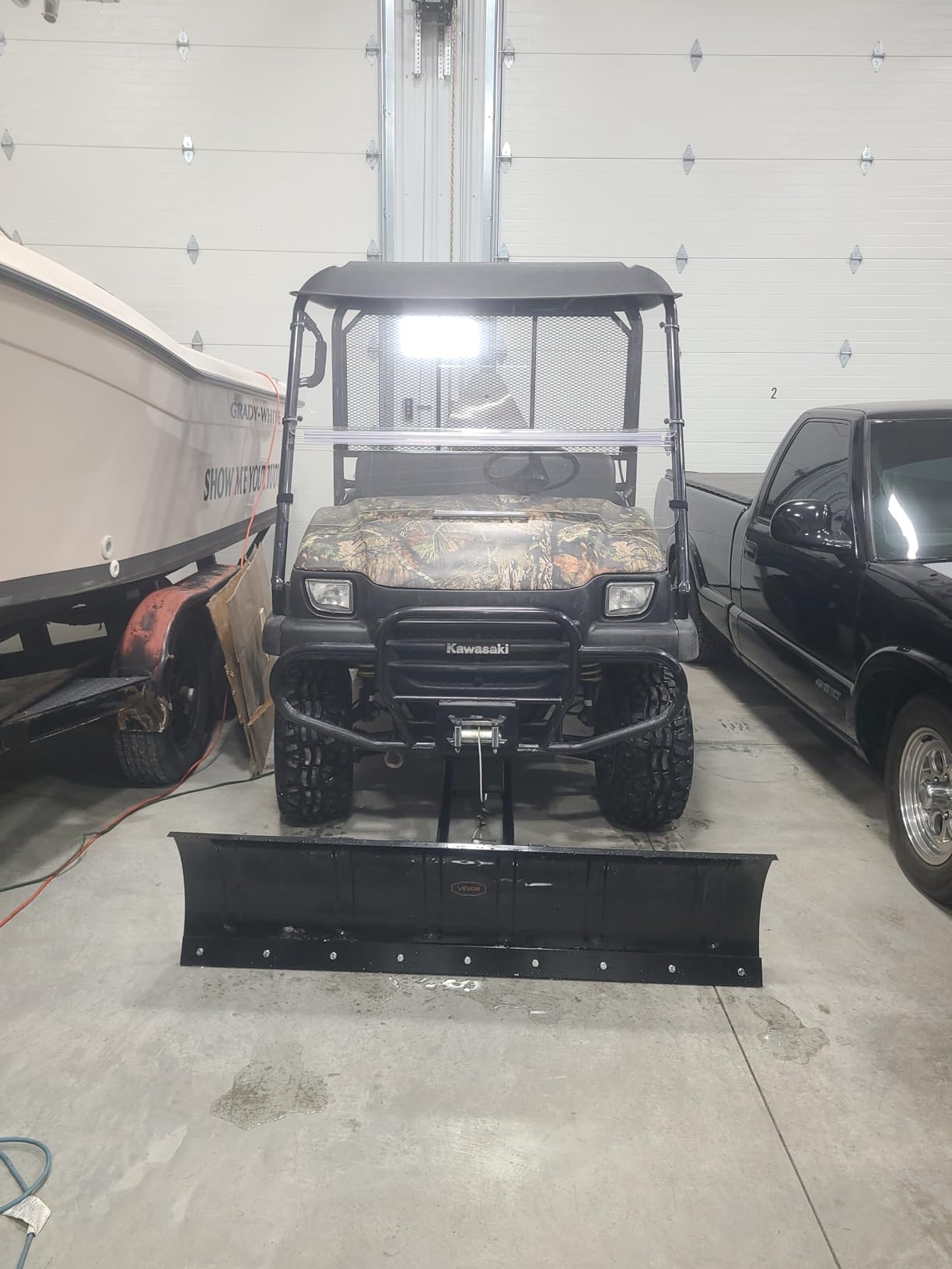 VEVOR Snow Plow Kit, 60in Universal Snow Plow Attachment, Height & Left-Right Adjustable customer photo 2