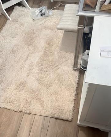 GarveeHome Wired Heated Floor Mat 4x6 ft, Electric Heated Rug Gaming Rug with 3 Heat Levels & Auto Off, Soft Plush Heating Carpet Foot Warmer for Living Room Bedroom Office Playroom Game Room, Grey customer photo 2