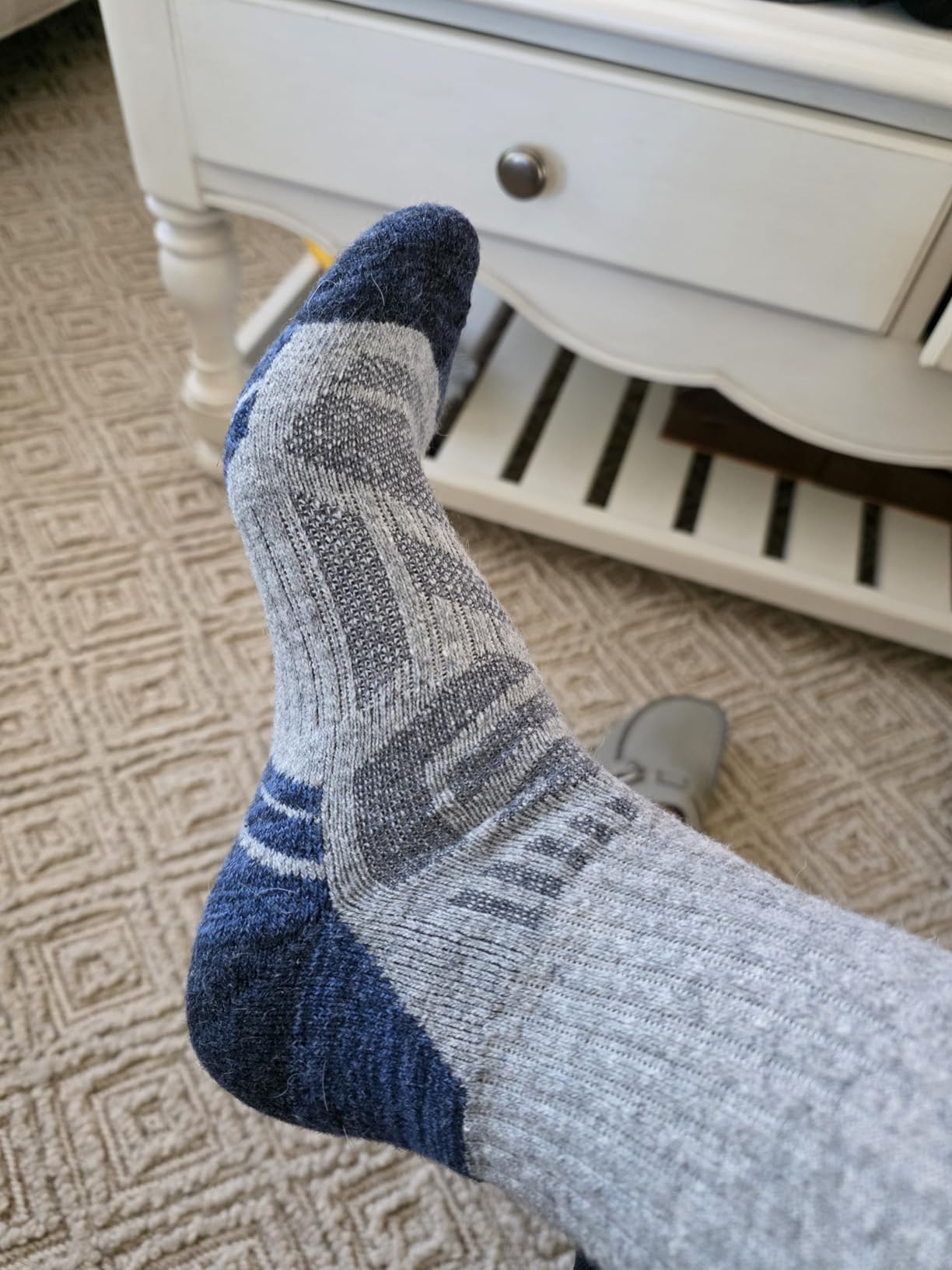 Merino Wool Hiking Socks, Enhanced Breathability, Targeted Cushion Thermal Socks for Men and Women, 5 Pairs customer photo 2