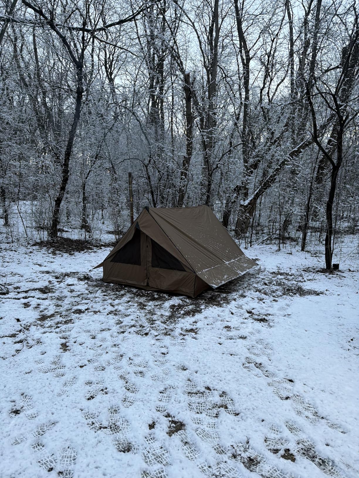 VEVOR Hot Tent, Camping Tipi Hot Tents with Stove Jack, Portable Winter Camping Tents with Snow Skirt, Easy Setup, Waterproof 4 Season Shelter customer photo 1