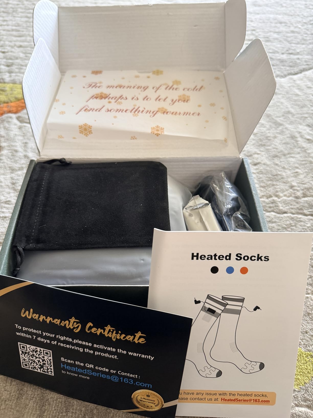 Meoneo Heated Socks for Men Women - APP Remote Control 7.4V 22.2WH,6000mAh 17H Rechargeable Heated Ski Sock 5 Levels Temperature for Winter Outdoor Camping Hiking Skiing BU customer photo 2