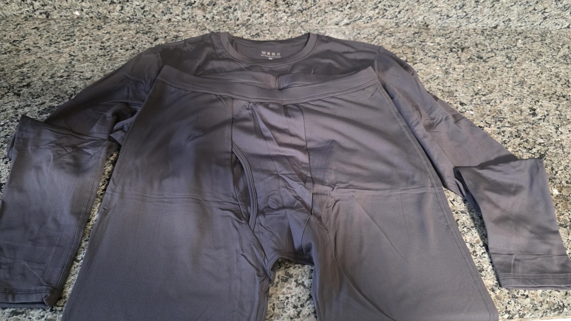 Mens Thermal Underwear Set Fleece Lined Long Johns Base Layer Top Bottom Cold Weather Gear for Hunting Running Skiing customer photo 1