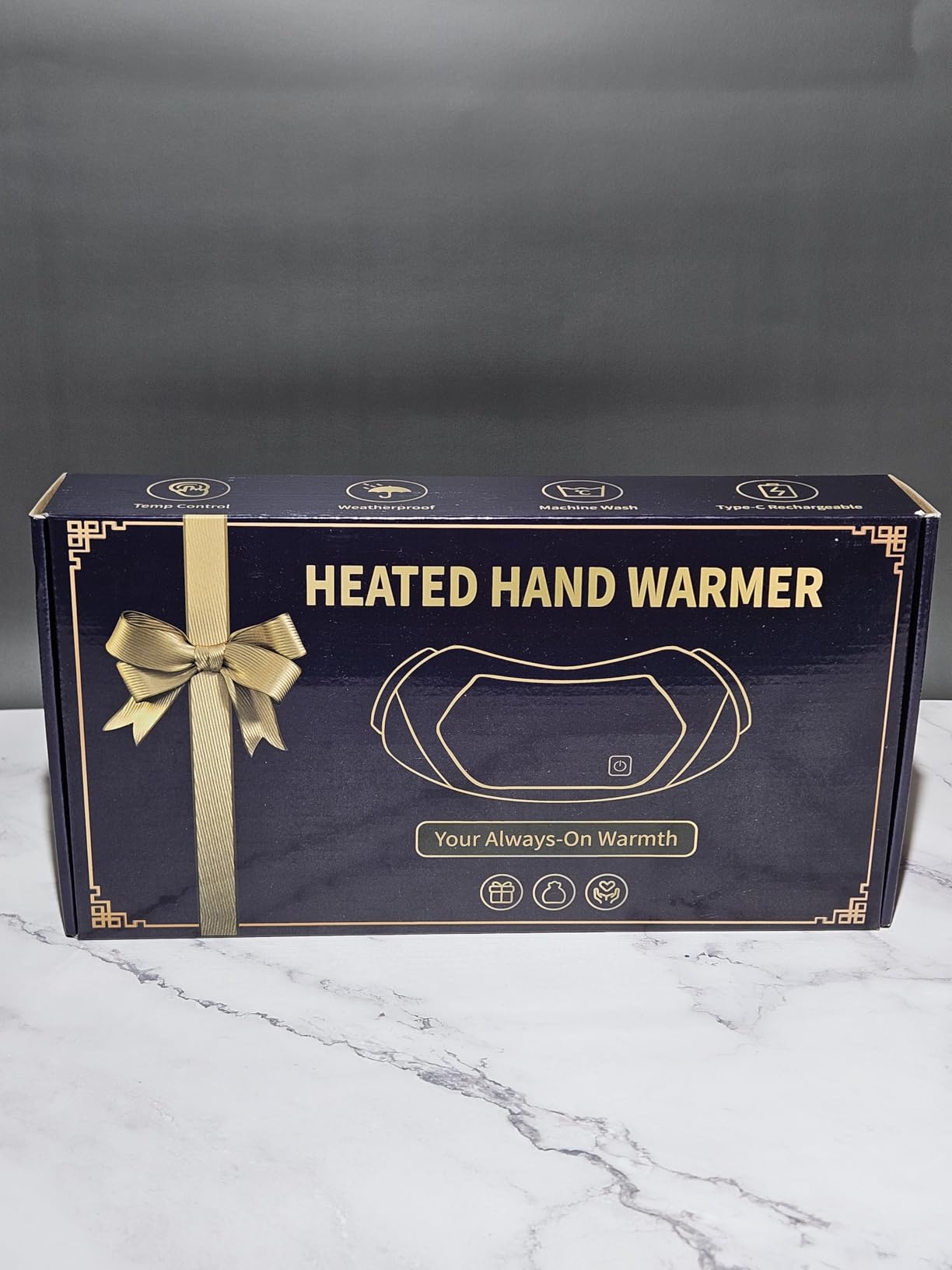 Heated Hand Warmer Pouch, 3-Stage Heat Electric Heated Hand Muff, 10000mAh Rechargeable Portable Power Bank Hand Warmer for Football, Hunting, Fishing, Camping, Outdoor Work customer photo 1
