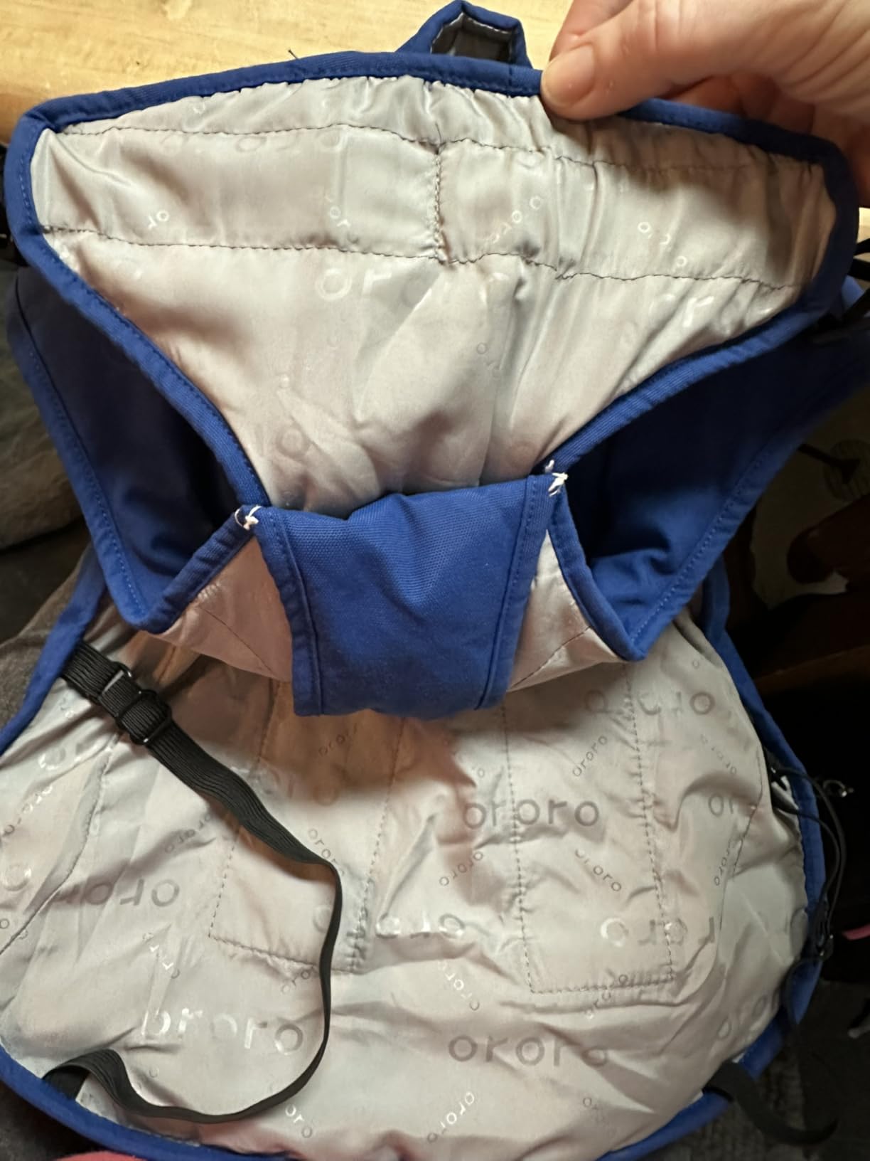 ORORO Heated Dog Vest with Battery, Reflective Strips, Adjustable Padded Dog Vest with 4 Heating Zones (Blue, M) customer photo 2