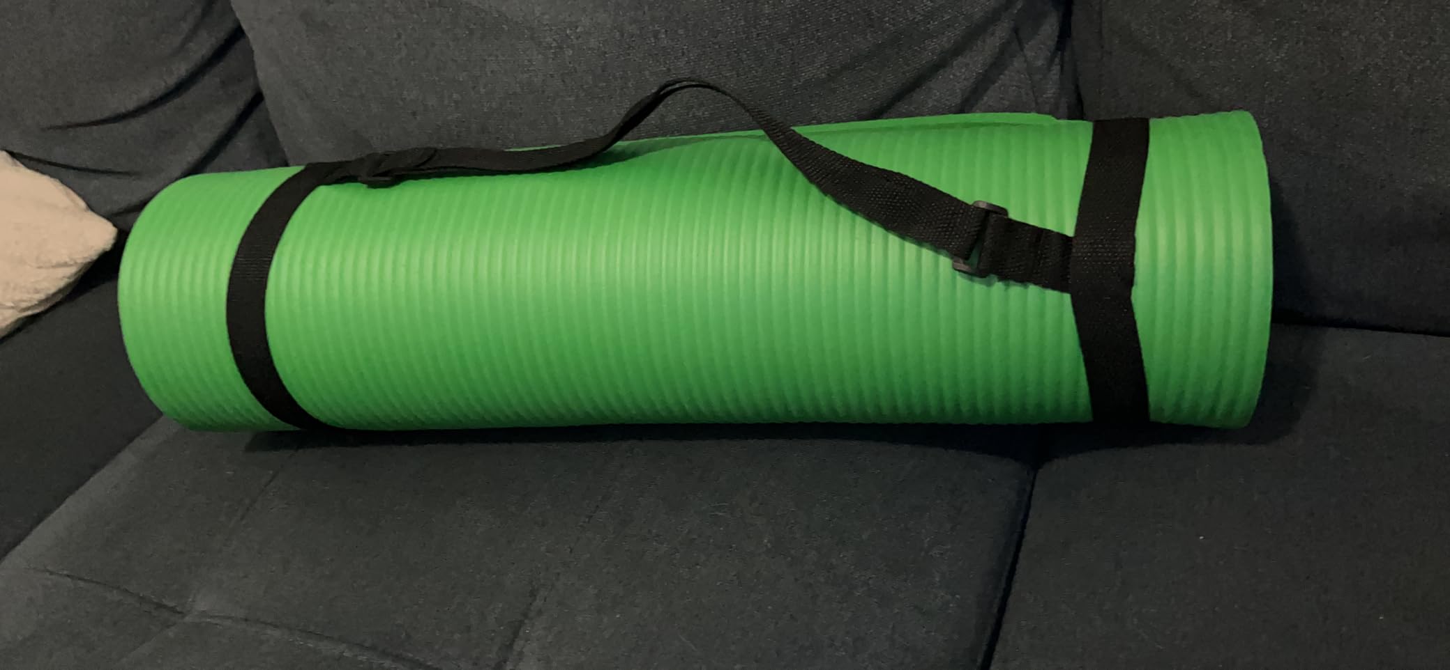 Fitvids 1 Inch Thick Yoga Mat 71x24 Inch - Non Slip Workout Mat with Carry Strap, Multiple Colors customer photo 2