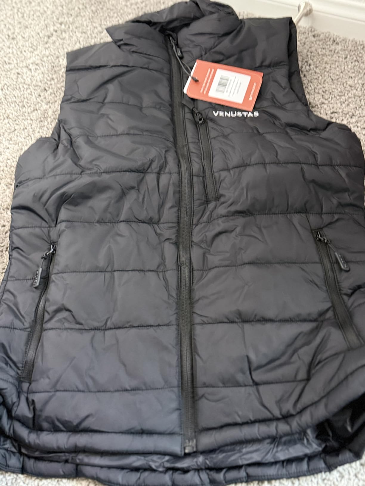 Women 12V Dual-Control Heated Vest with Battery, Durable 40D Nylon Electric Vest for Winter Outdoor Work customer photo 1