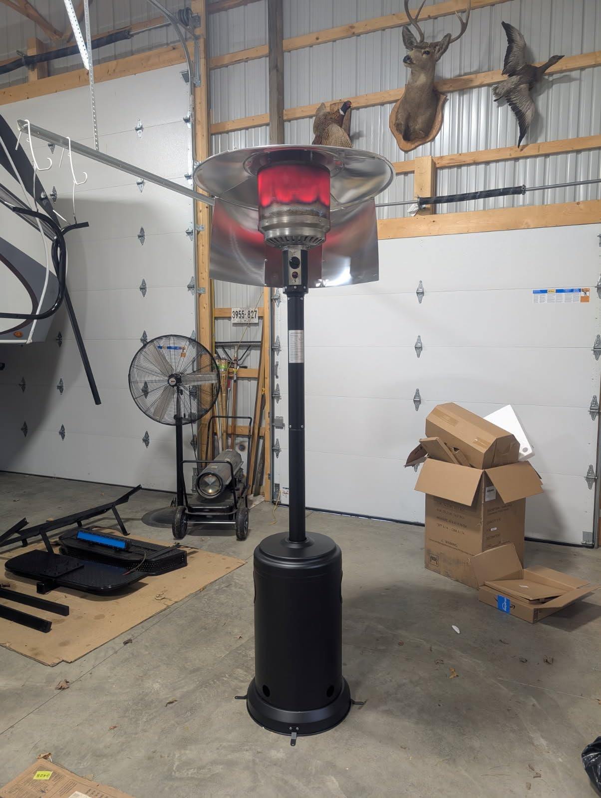 Ignovate 50,000 BTU Outdoor Propane Patio Heater with Wheels, Durable Powder-Coated Steel Gas Heater with Easy Ignition & Safety Shut-Off for Patio, Backyard, Garden, Restaurant customer photo 2
