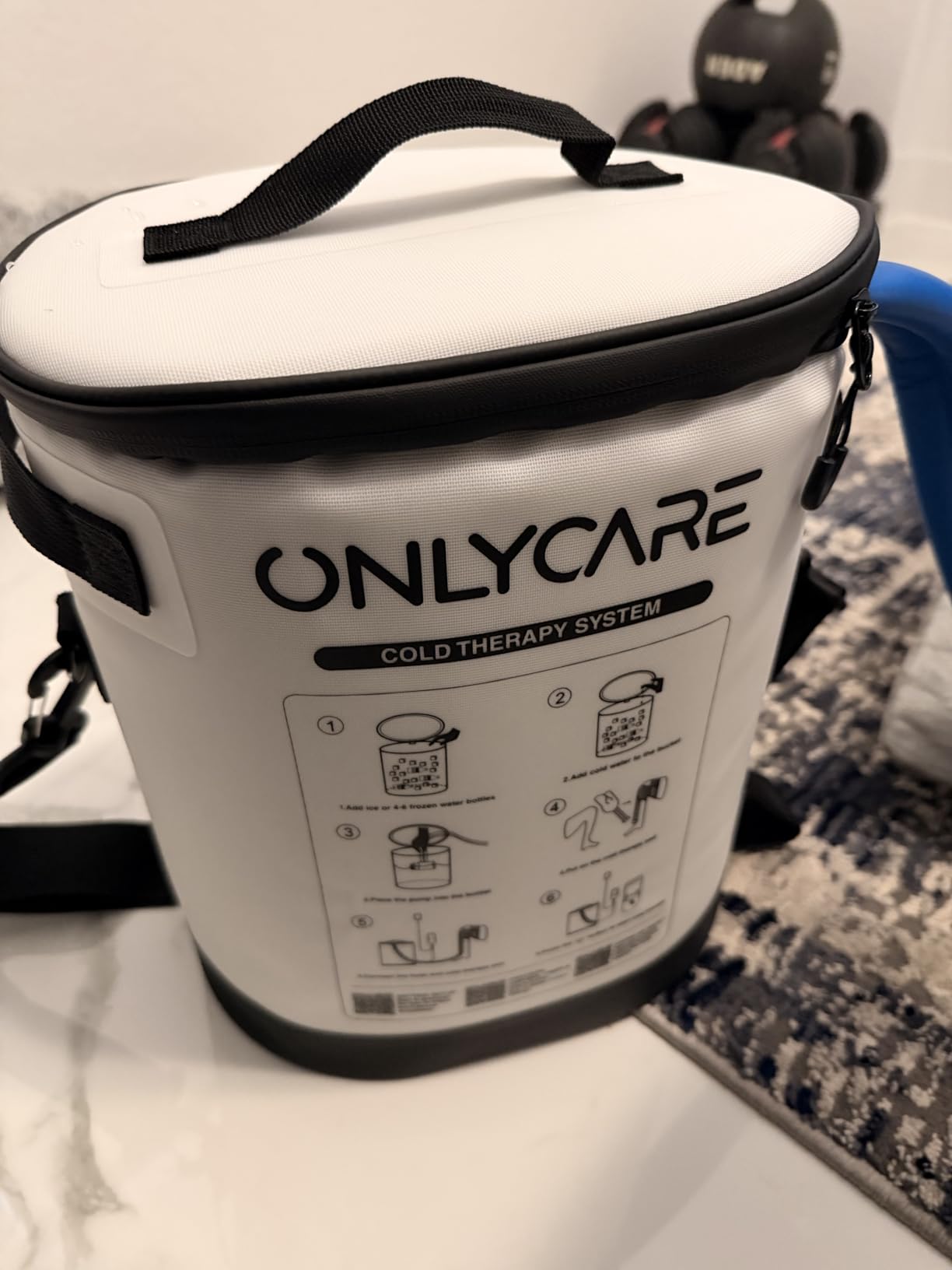 Cold Therapy Machine, Program Timer Ice Machine for Knee After Surgery, Portable Ice Therapy Machine with Quiet Pump, Large Cold Pad for Ankle, Arm Joints, Sports Injuries, Cryotherapy Pain Relief customer photo 2