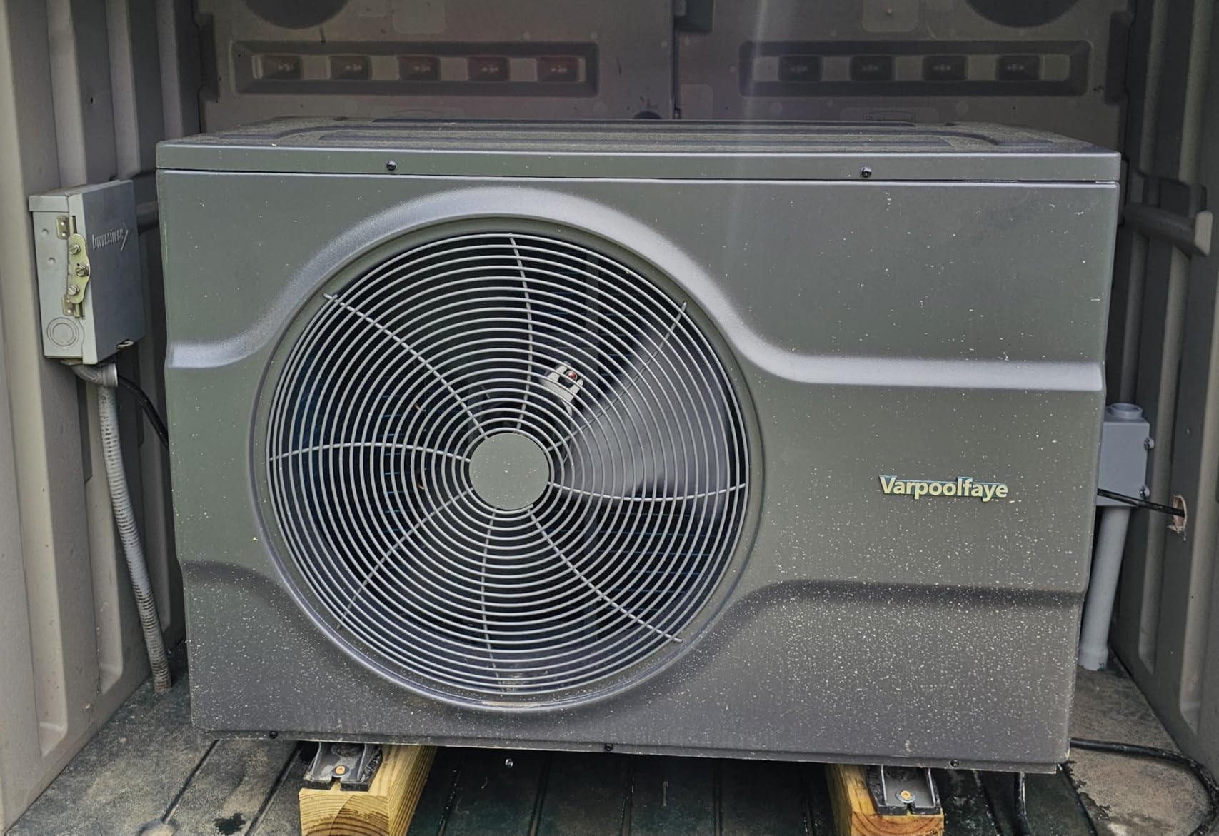 Inverter Electric Pool Heater for Inground Pool 120000 BTU Swimming Pool Heat Pump Above Ground Pool Heater 220V 33000 Gallon Heating or Cooling WiFi Control Schedule customer photo 2