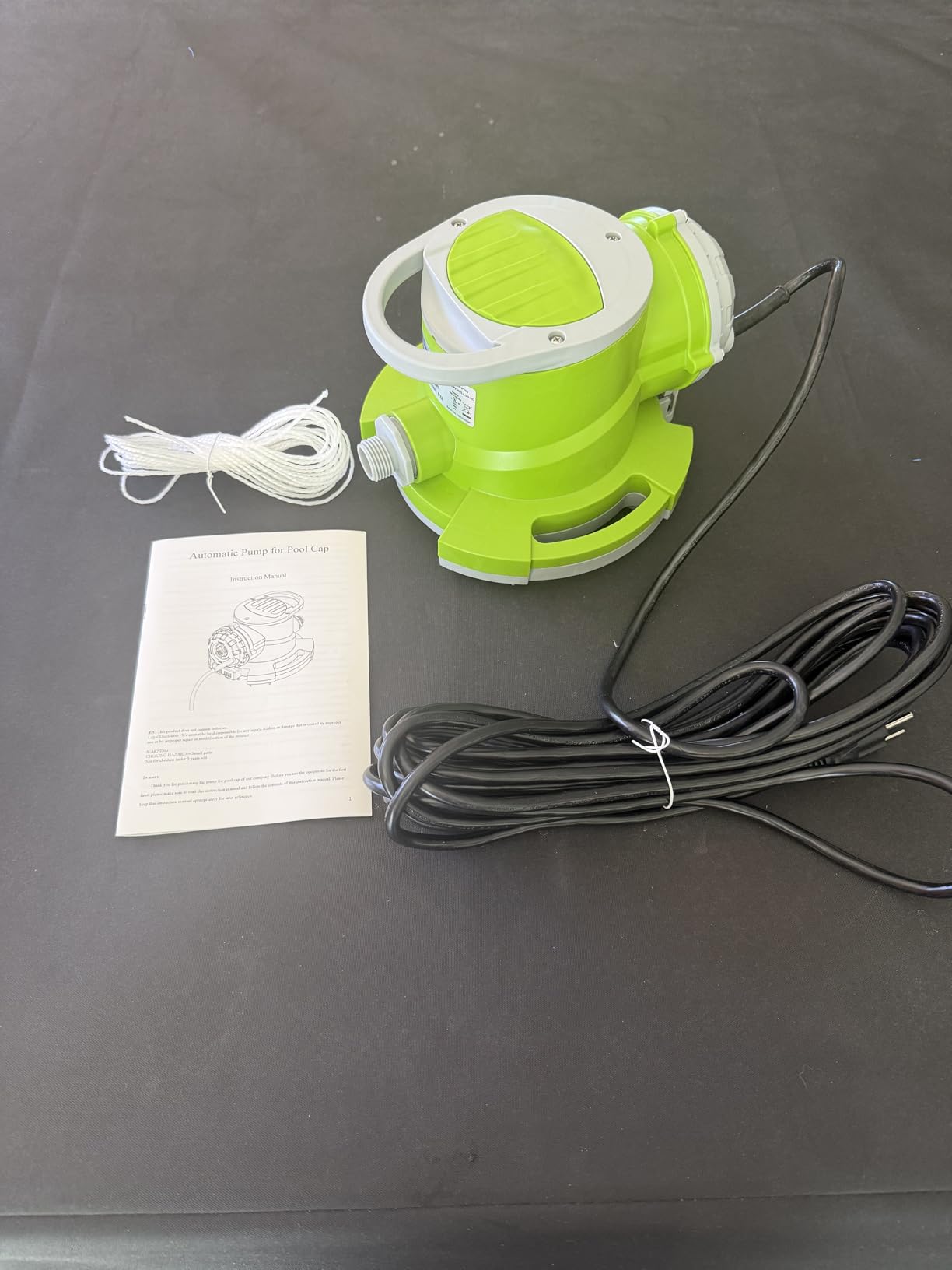 1/4 HP Automatic Swimming Pool Cover Pump,1800 GPH 25FT Head Submersible Sump Pump with 3/4
