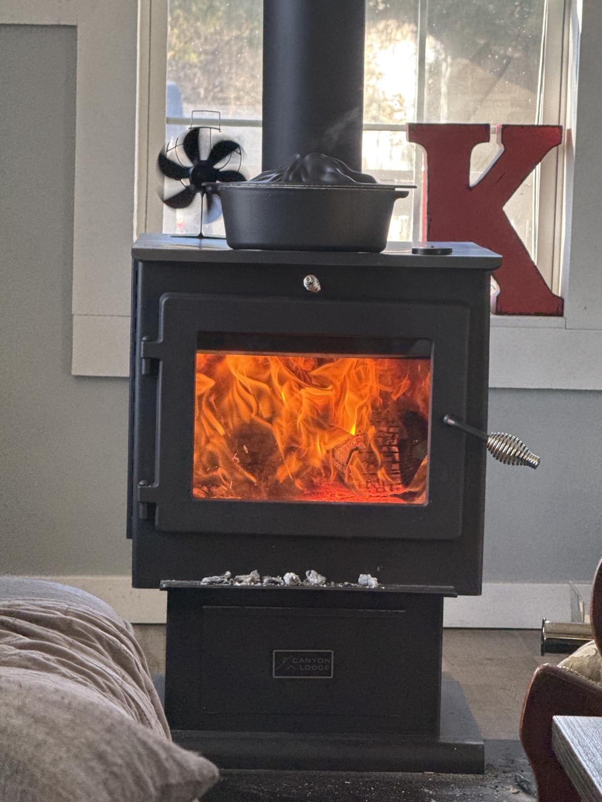 Upgraded Wood Stove Steamer with Handle, 3 Quart Large Capacity Woodstove Steamer customer photo 1