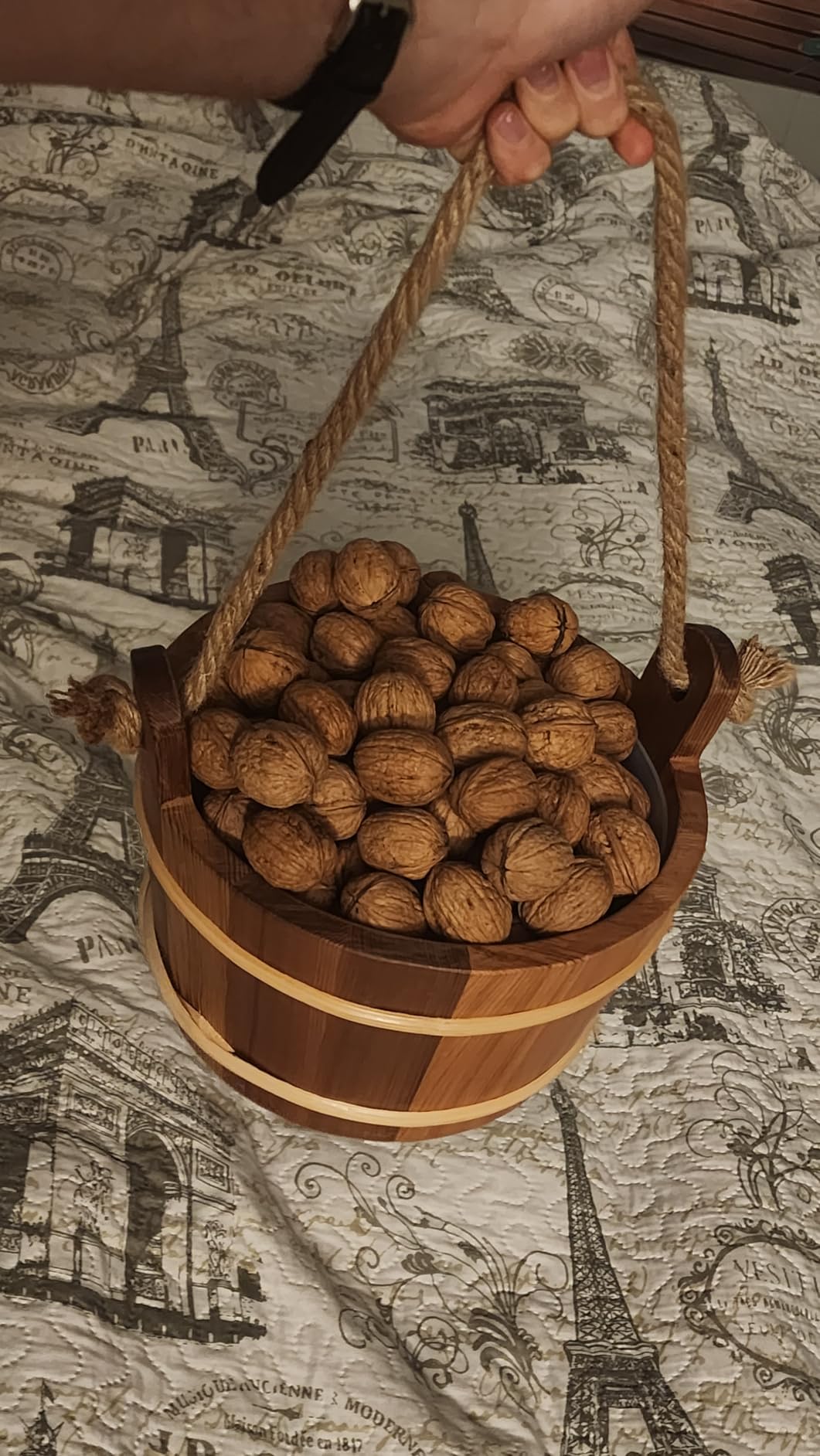 ALPOYA Cedar Sauna Bucket and Ladle Set with Aromatic Ice Mold, Handmade from Canadian Red Cedar Sauna Bucket, 1 Gallon (4L) Wooden Sauna Water Bucket with Handle, Traditional Sauna Accessories customer photo 2