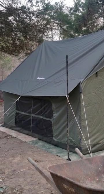 KingCamp Camping Tent with Floor 6-8 Person, Canvas Hot Tent with Stove Jack, Waterproof & Windproof Cabin Tent for Family Camping & Outdoor Parties customer photo 1