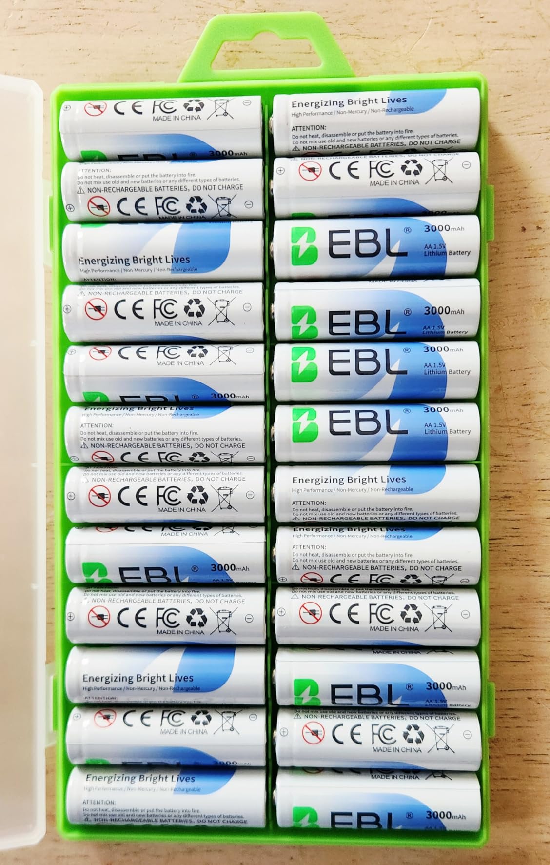 EBL 8 Pack 3000mAh 1.5V Lithium AA Batteries - Non-Rechargeable High Performance Super I AA Lithium Batteries Constant Volt for Cameras, High-Tech Devices (Non-Rechargeable Batteries) customer photo 1