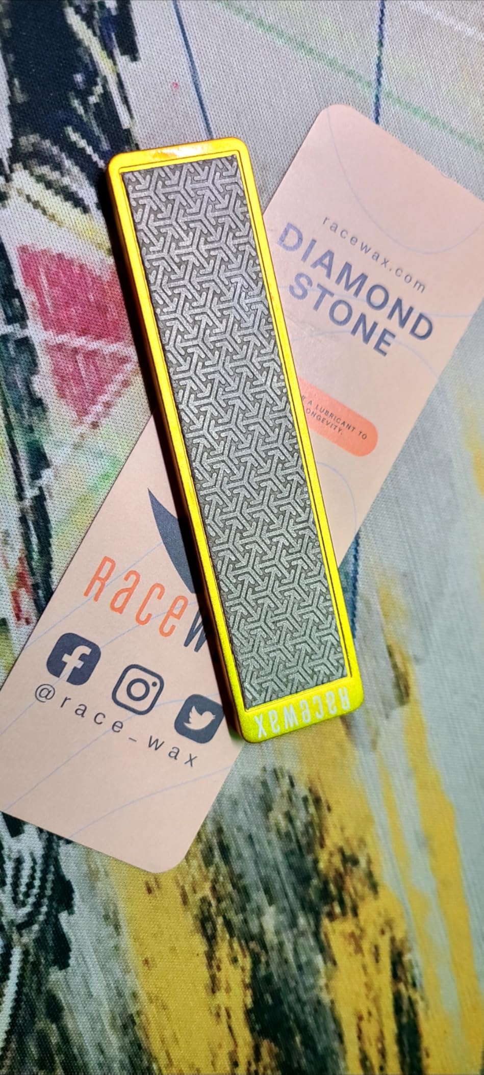 RaceWax Diamond Stone - Sharpening Stone - Ski and Snowboard Edge Polishing Stone - 105mm Tuning Tool customer photo 2