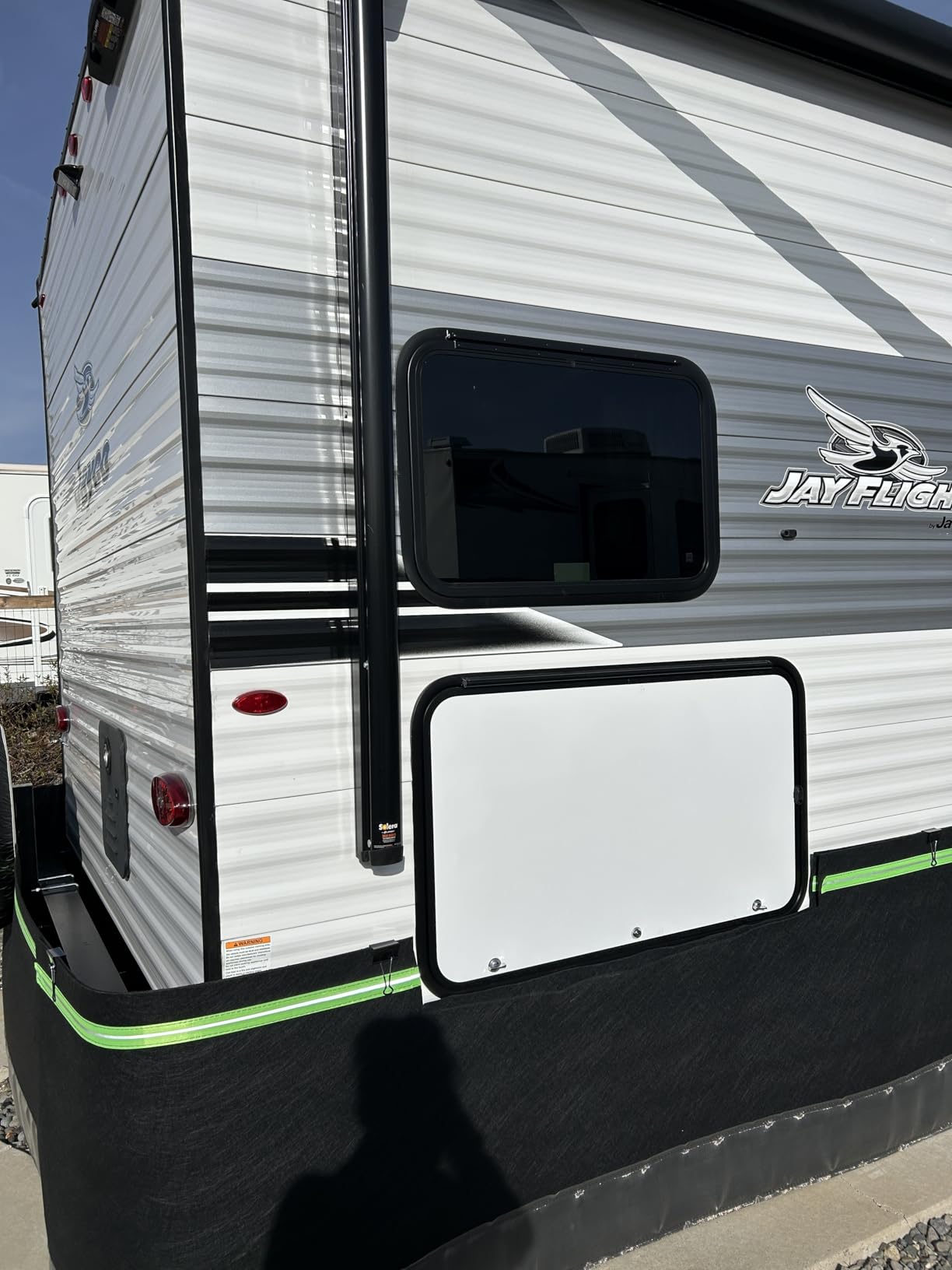 RV Skirting for Winter Camper Insulated Skirt for Travel Trailer 5th Wheel Motorhome & Class A/B/C, High-Density Fiberboard Mesh, Windproof Snow Proof, High 31.5 Inch / 59 FT customer photo 2