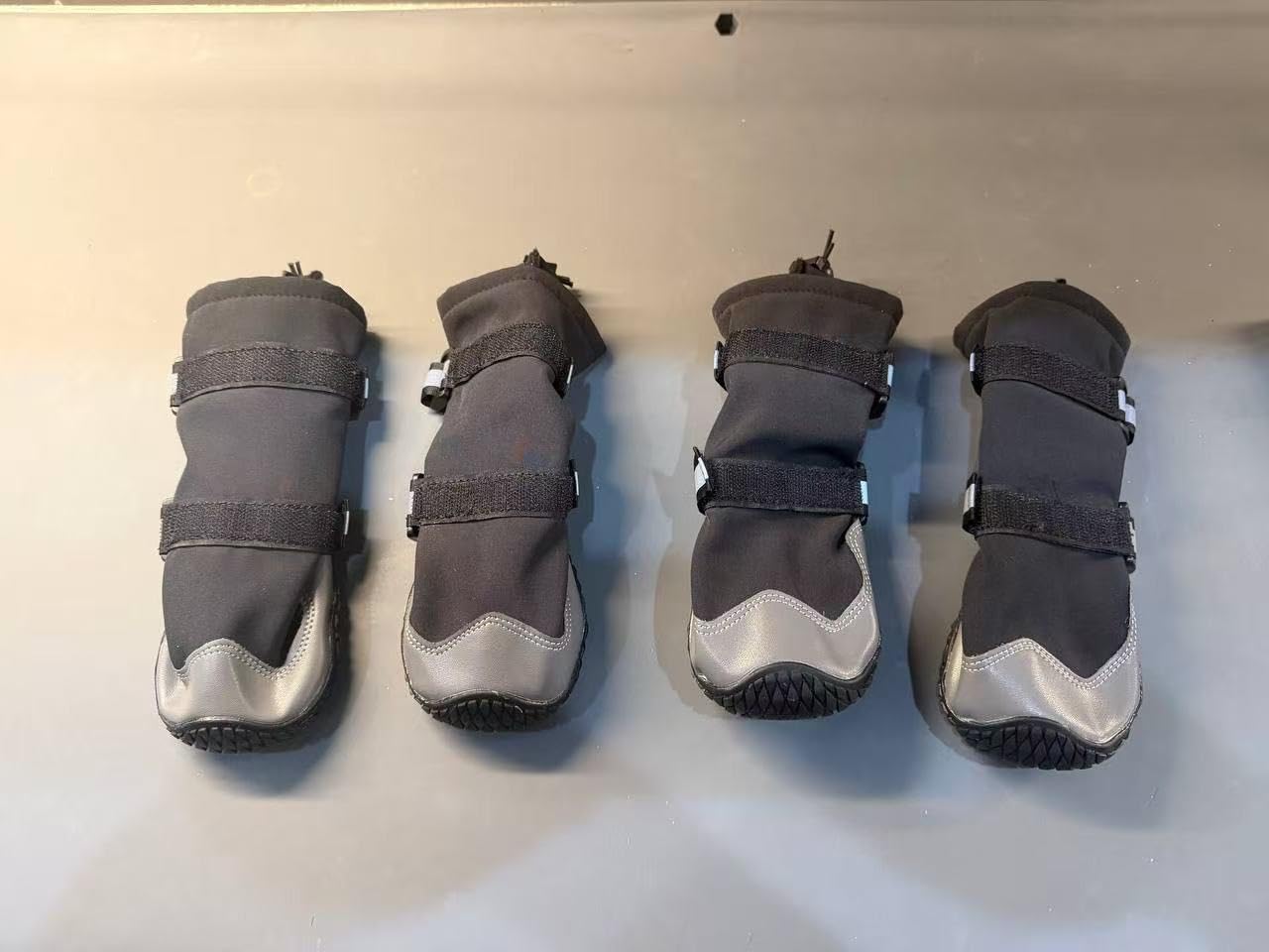 Dimicoo Dog Shoes, Waterproof Dog Boots for Winter, Anti-Slip Dog Snow Booties for Large Small Medium Dogs, Reflective Paw Protectors for Outdoor Walking Hiking customer photo 2