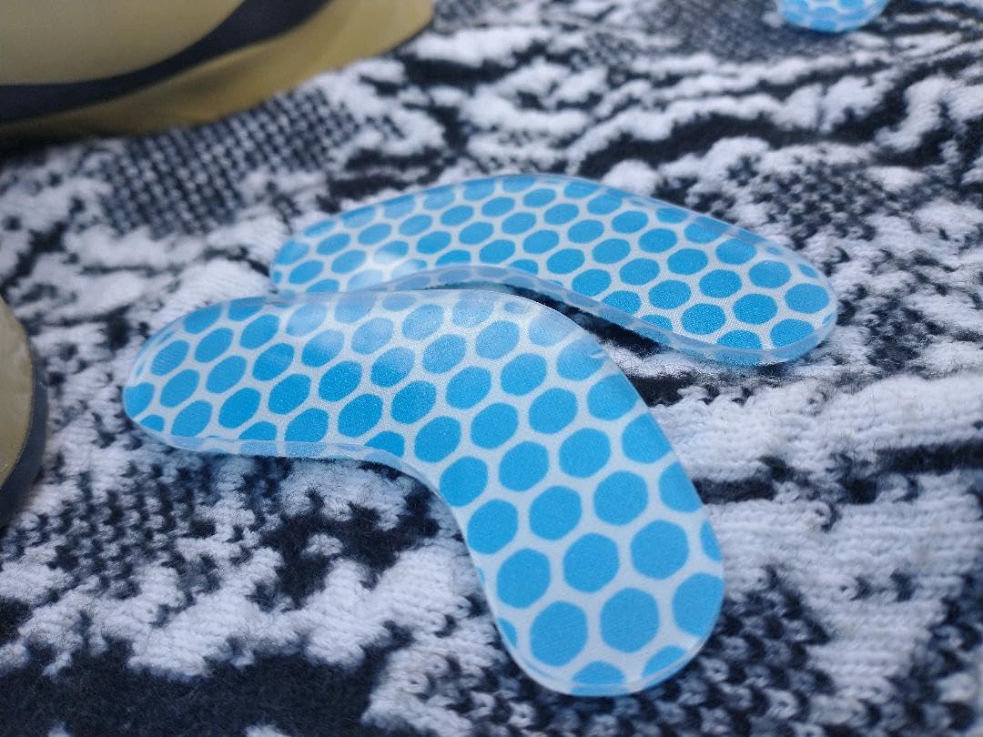 12 Pack Ski & Snowboard Boot Gel Pads - 4.3mm Thick Self-Adhesive Inserts to Reduce Heel Lift, Pressure & Blisters customer photo 2