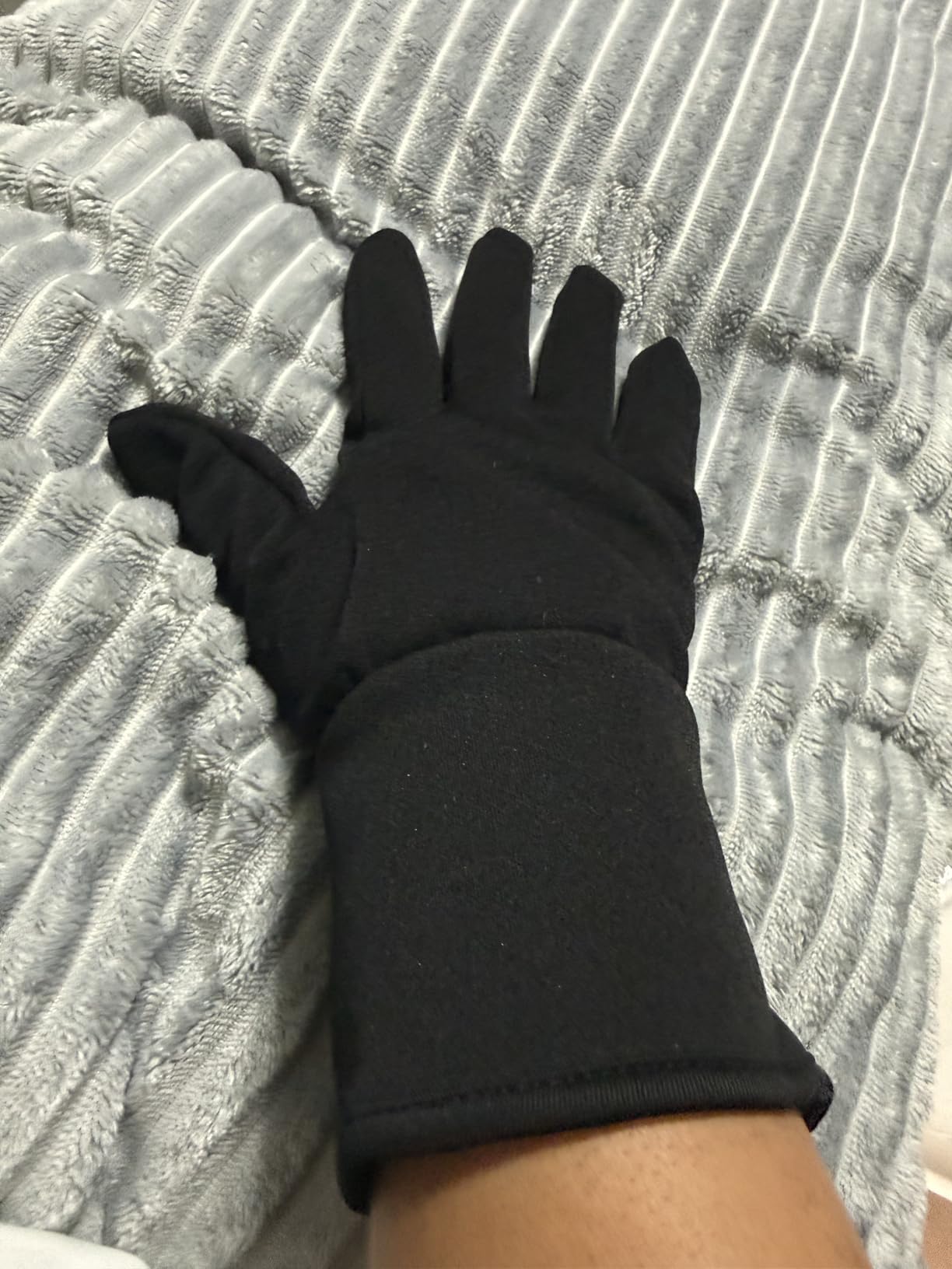 Heated Glove Liners for Men Women, Rechargeable Battery Electric Heated Gloves, Winter Warm Glove Liners for Arthritis Raynaud, Thin Gloves Riding Ski Snowboarding Hiking Cycling customer photo 1