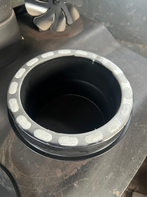6 Inch Insulated Stove Pipe Adapter Stainless Steel, Double-Wall Transition Connector, High-Temp Chimney Vent Pipe Fitting for Wood Stoves, Fireplaces, Heaters customer photo 2