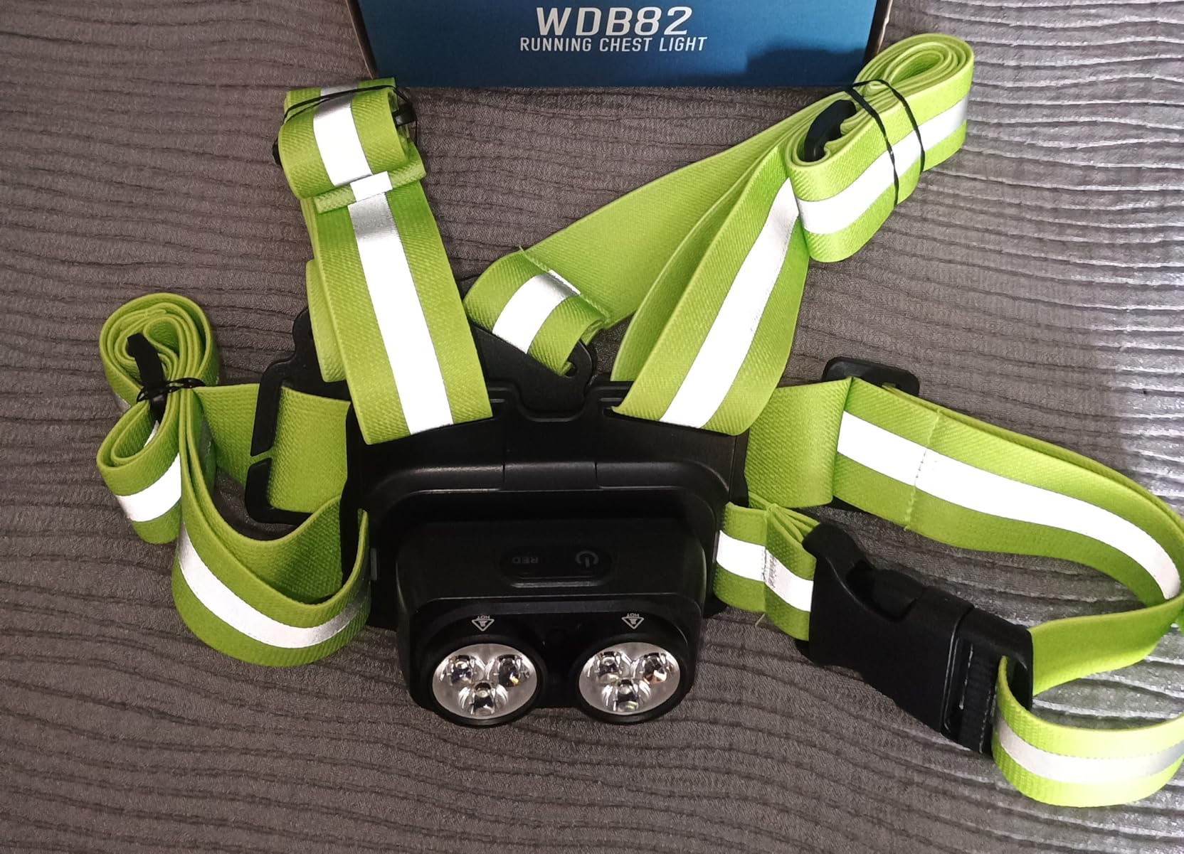Viccux 800LM Ultra Bright & 7+2 Modes Running Lights for Runners with Rear Light, 45° Beam & 360° Reflective Vest, IPX4 Waterproof Reflective Running Vest for Night Walking/Jogging, 4-25Hrs Runtime customer photo 1