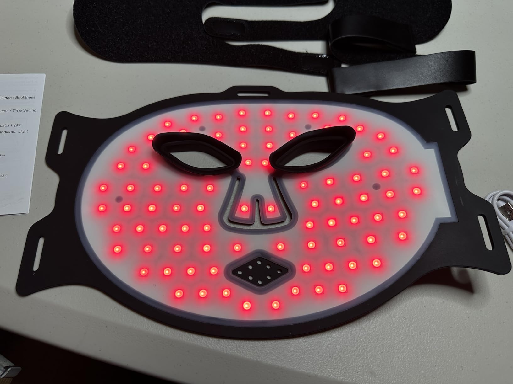 Red Light Therapy for Face, FDA-Cleared Red Light Therapy Mask, 336 LEDs Full Face Coverage & 4 Modes, Rechargeable Cordless At-Home Facial Skincare Device for Acne, Wrinkles & Redness customer photo 1