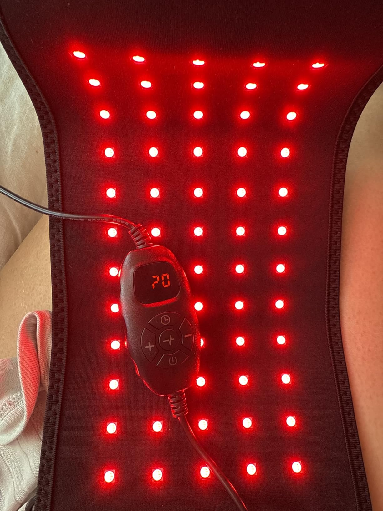 1000 LEDs Dual Full Body Red Light Therapy Mat, Red Light Therapy Blanket, 2in1 LEDs(660nm& 850nm), Premium Leather, Adjustable Timer & Intensity customer photo 1