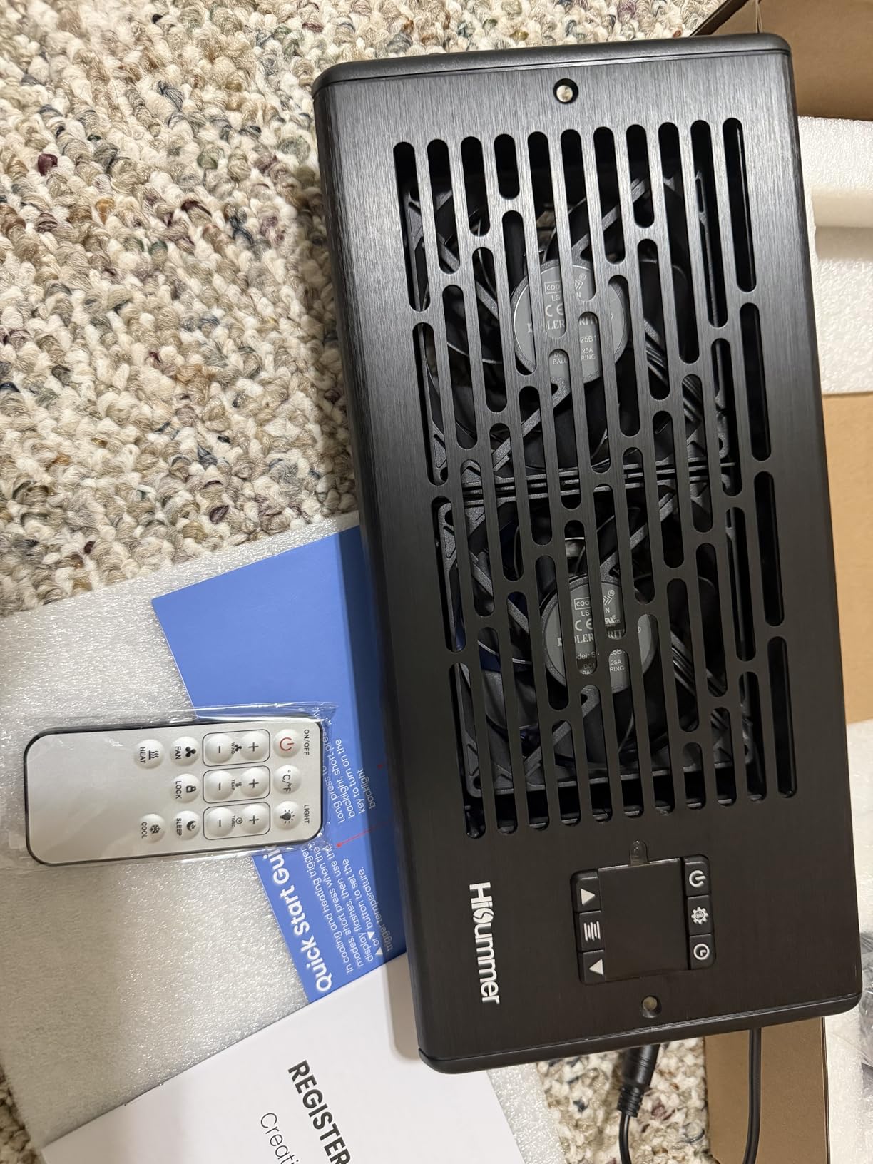 Hisummer Register Booster Fan for 4