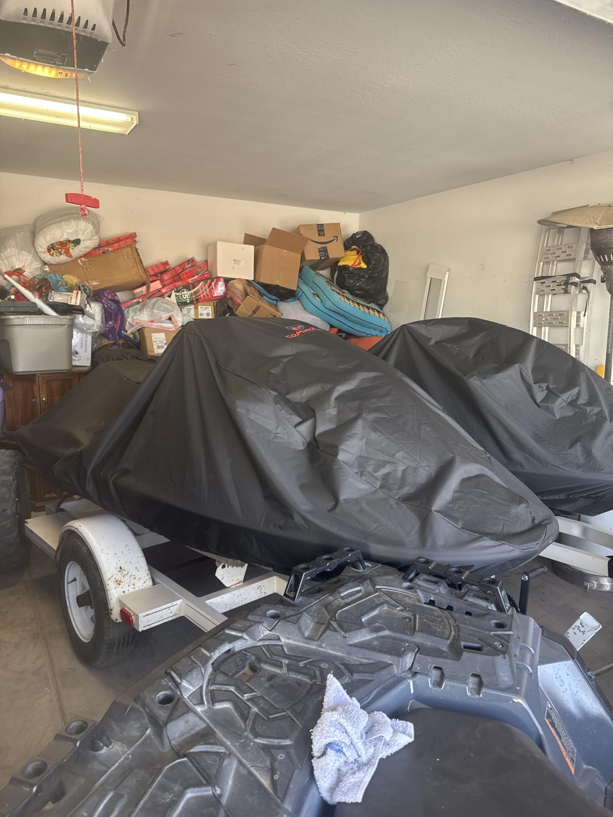 Comnova Jet Ski Cover 115-120 Inch - 600D Waterproof Trailerable Jetski Covers - Heavy Duty PWC Cover Fits Seadoo, Yamaha 2-3 Seater Personal Watercraft, All-Season Protection customer photo 2