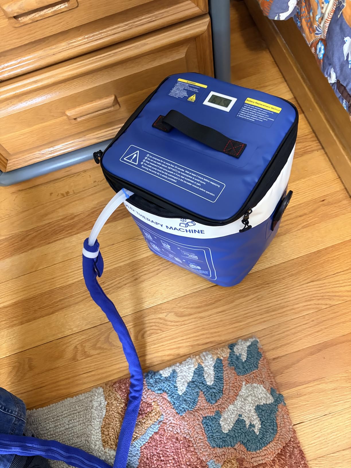 Cold Therapy Machine for Knee, Ice Machine with Timer Temp Cryotherapy Pain Relief Joint Specific Knee Pad 3 Adjustable Straps, Quiet Pump, Pressure Regulator, Leak Proof for Injuries Recovery customer photo 1