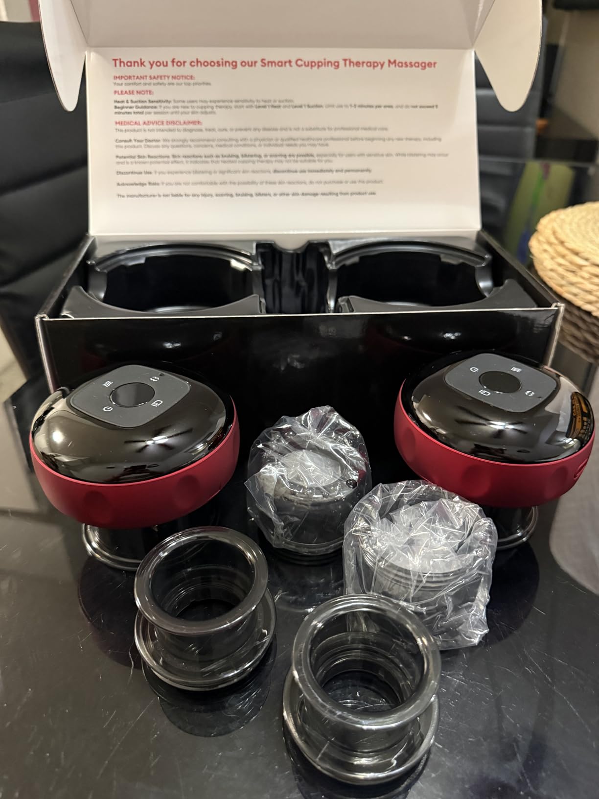 2 Pack Cupping Set, 7-in-1 Smart Cupping Therapy Massager. Red Light Cupping Therapy Set with 2 Modes for Targeted Muscle Soreness,Tighter Skin,Cupping Kit with 12 Levels Suction and Heat customer photo 1