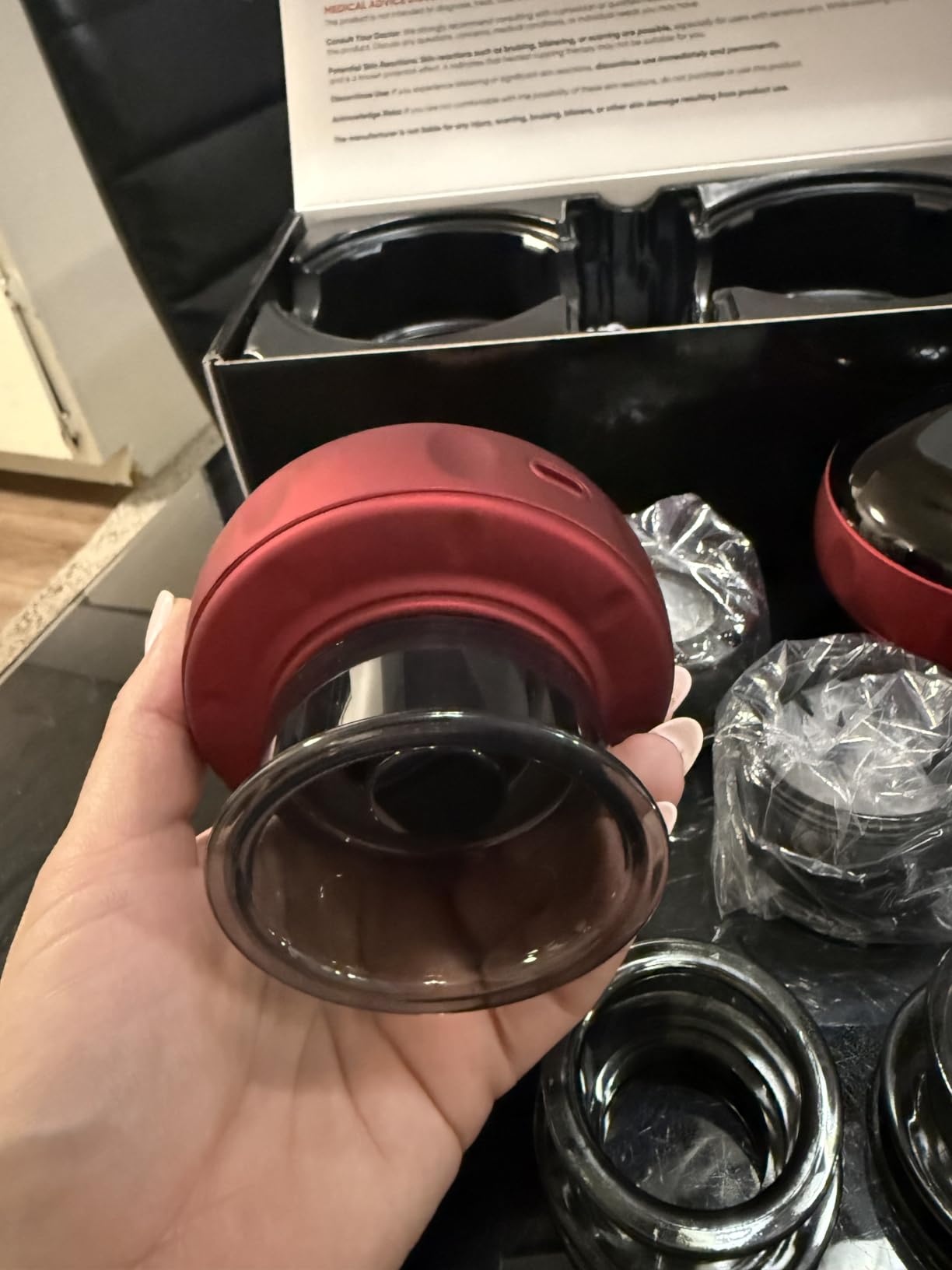 2 Pack Cupping Set, 7-in-1 Smart Cupping Therapy Massager. Red Light Cupping Therapy Set with 2 Modes for Targeted Muscle Soreness,Tighter Skin,Cupping Kit with 12 Levels Suction and Heat customer photo 2