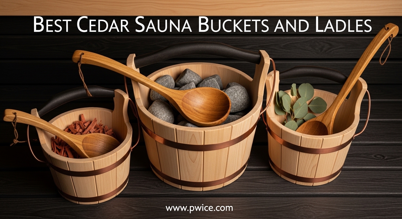 Best Cedar Sauna Buckets and Ladles