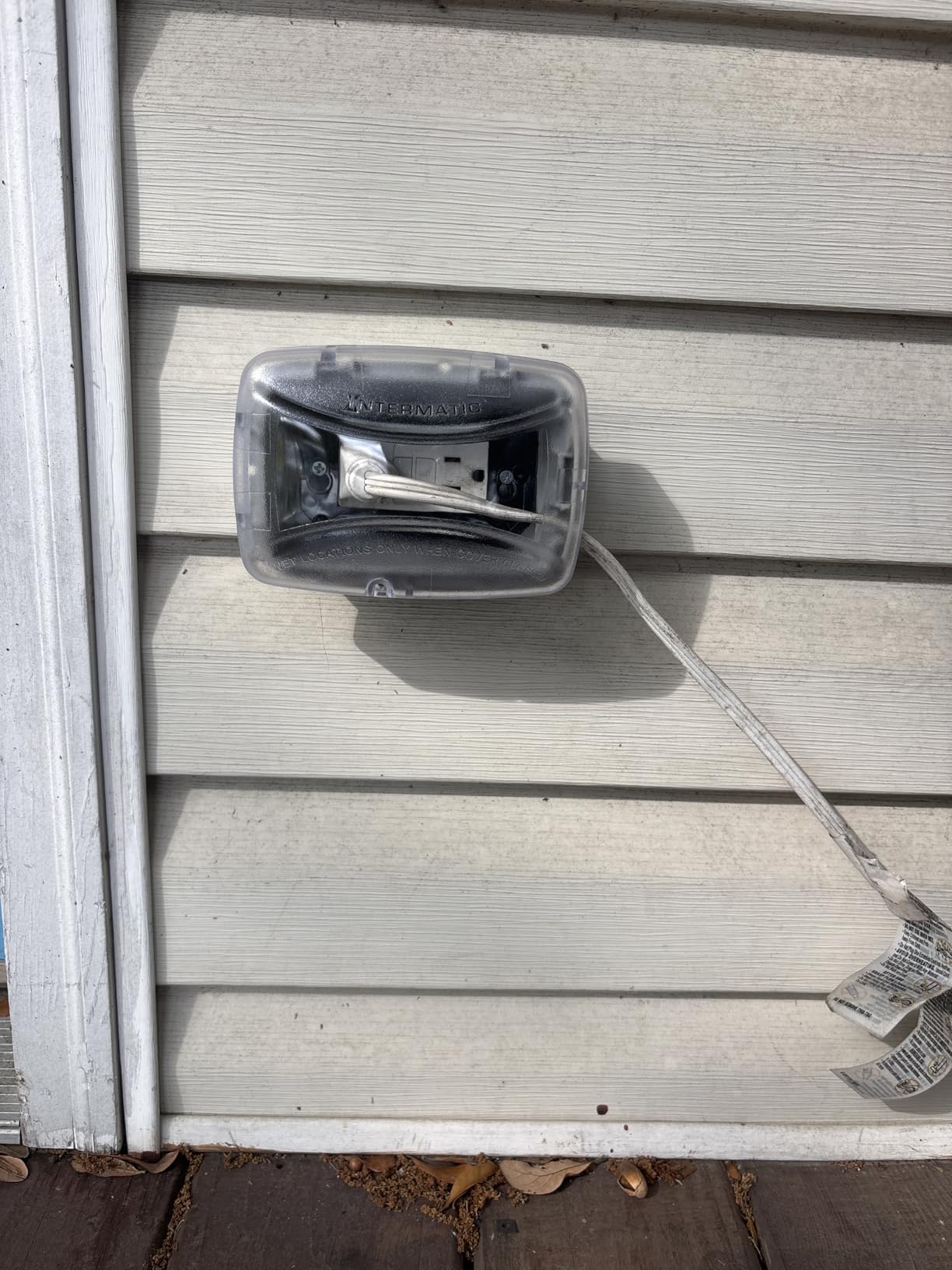 Intermatic WP3100C Weatherproof Electrical Outlet Cover - Extreme Temperature Resistance, Heavy-Duty Construction, Versatile Design & Multi-Configurable, Easy Install, Secure Fit for Outdoor in-Use customer photo 2