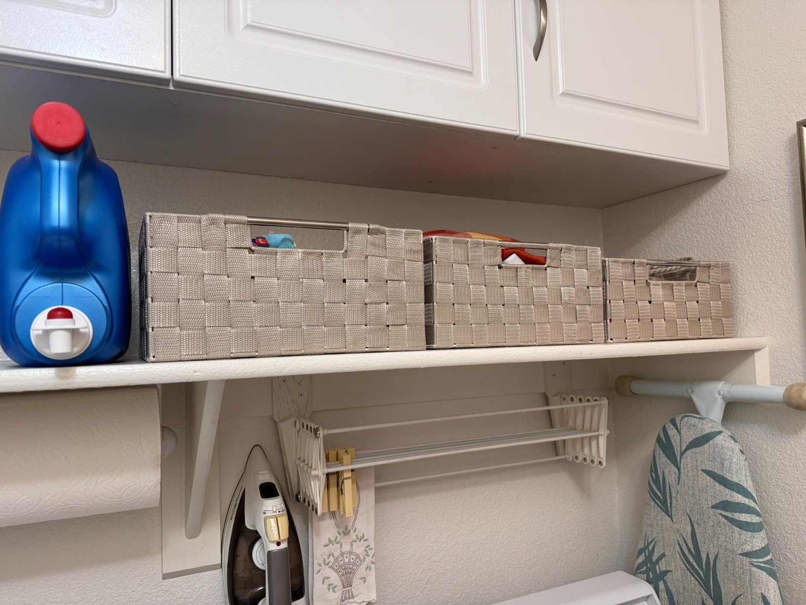Sorbus Storage Baskets for Organizing (Set of 7), Mesh Hand-Woven Design, Linen Closet Organizers and Storage, Organizer Storage Baskets for Shelves, Variety Pack Organizers and Storage (Grey) customer photo 2