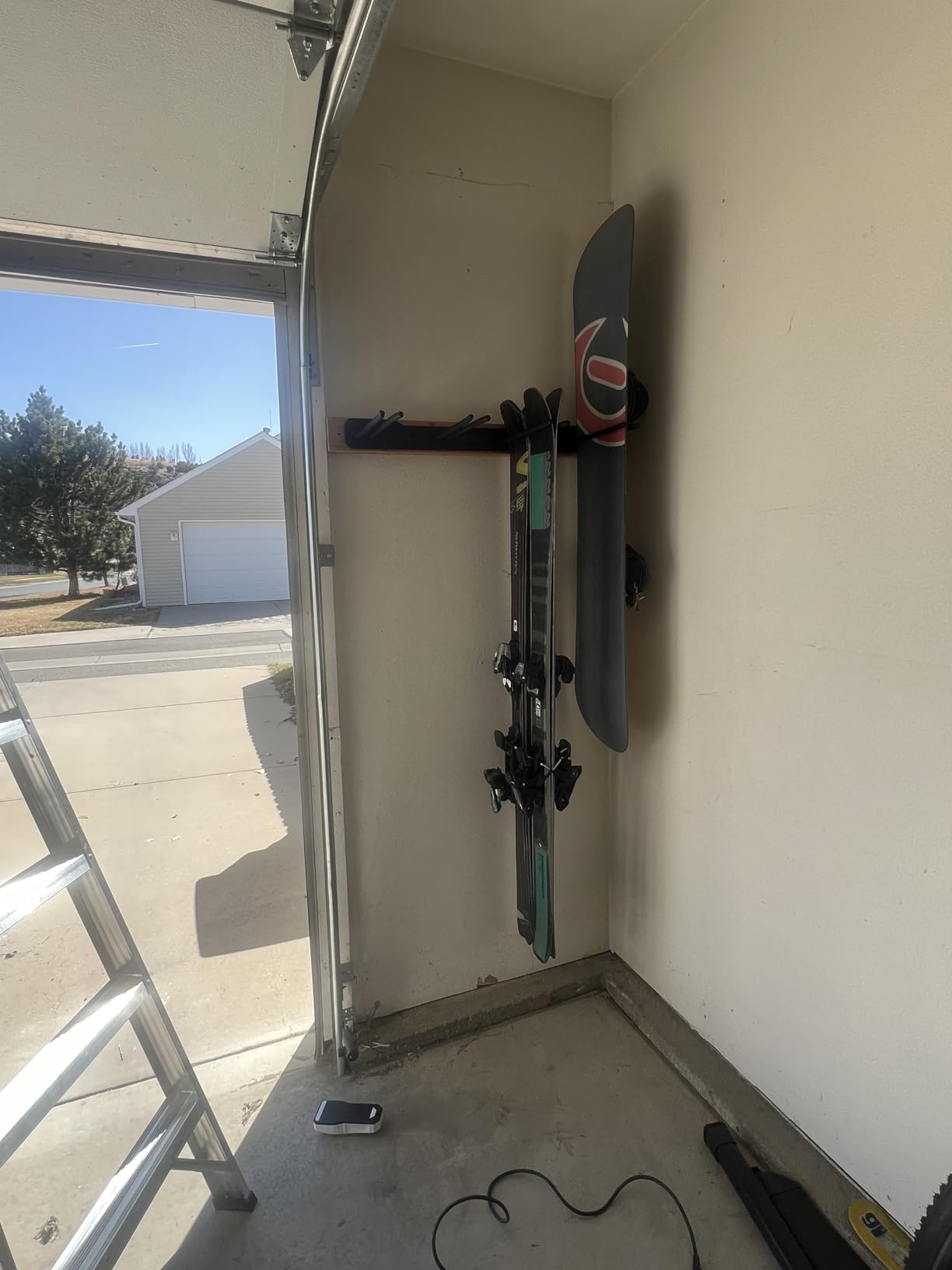 GoSports Wall Mounted Ski and Snowboard Storage Rack - 2 or 8 Ski Sizes customer photo 1