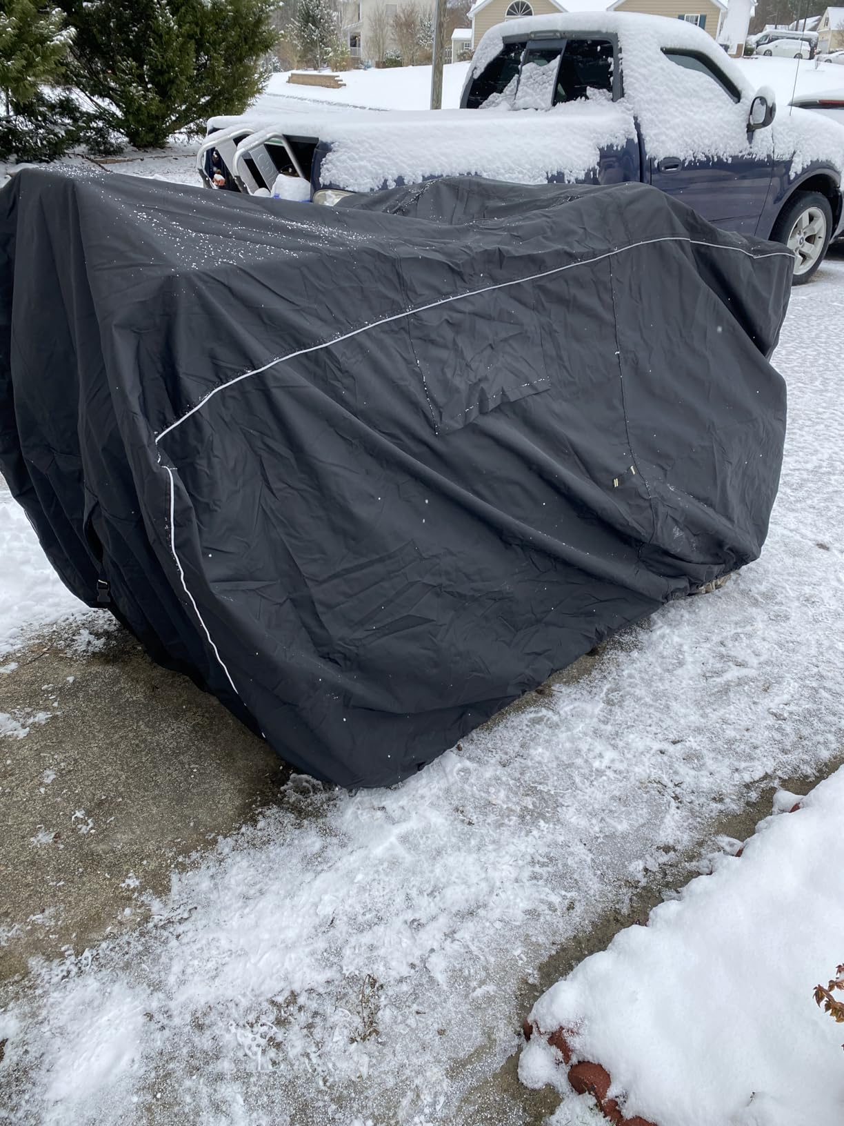 600D ATV Cover - Waterproof & Windproof 4 Wheeler Covers Outdoor Storage, Heavy Duty Quad Wheeler Cover Accessories Fit for Polaris Yamaha Suzuki Honda, 95