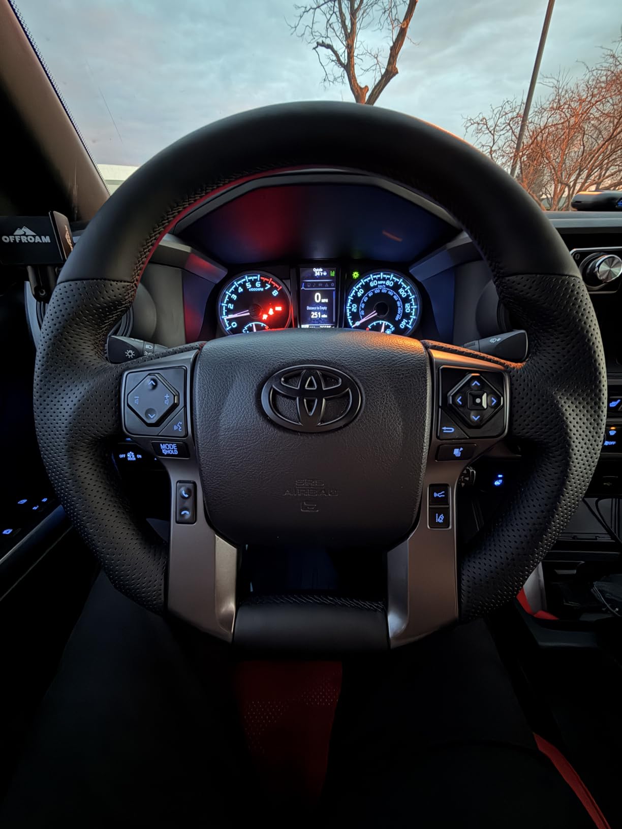 HIGH FLYING for Toyota Tacoma 2016-2023 Car Interior Accessories Heated Steering Wheel Replacement Part Perforated Leather Kit (No Alignment Strip) customer photo 2
