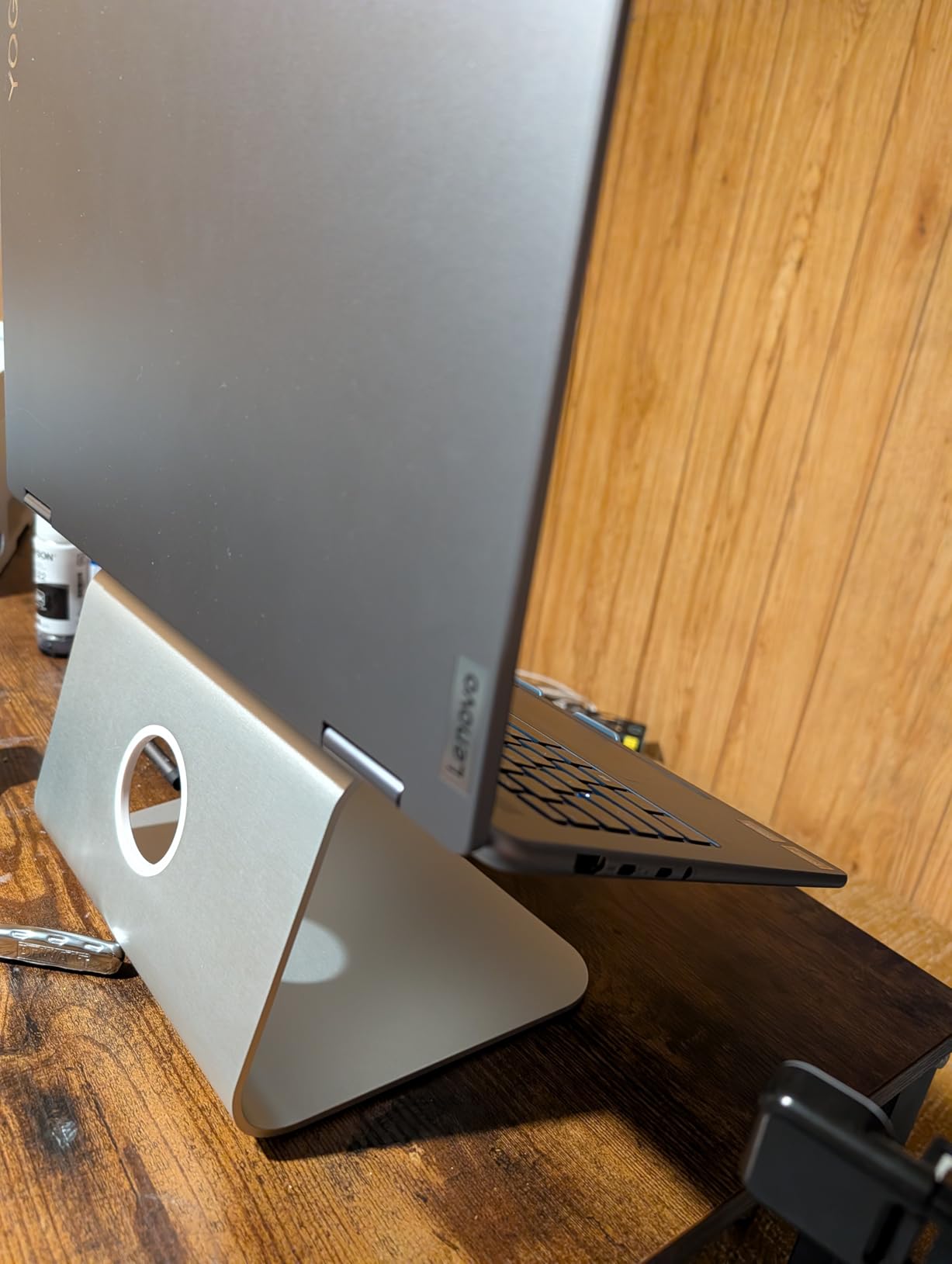 Rain Design 10032 mStand Laptop Stand, Silver (Patented) customer photo 2