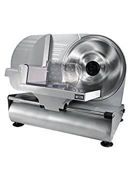 Weston Electric Deli Meat Slicer Machine For Home & Food Slicer | Adjustable Slice Thickness | Non-Slip Suction Feet | Removable 9