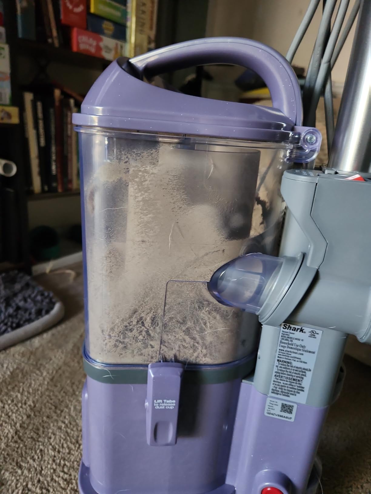 Shark Navigator Lift-Away Upright Vacuum, HEPA, Pet Hair, Lavender, NV352 | Carpet and Hard Floor Cleaning, Swivel Steering, Brushroll Shutoff, 1.04L Dust Cup, Wide Upholstery and 12-in Crevice Tools customer photo 1