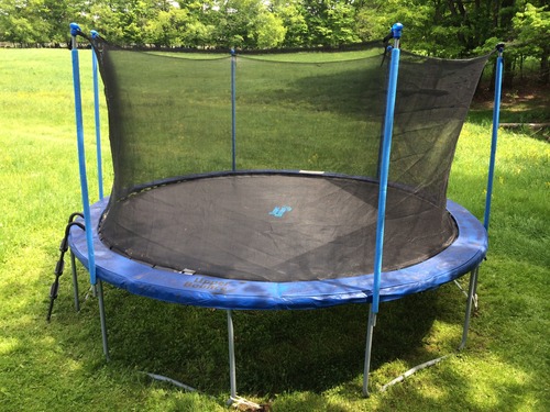 Machrus Upper Bounce Round Trampoline Outdoor Backyard with Enclosure Net, Recreational, Gymnastics Activity for Kids and Adults customer photo 2