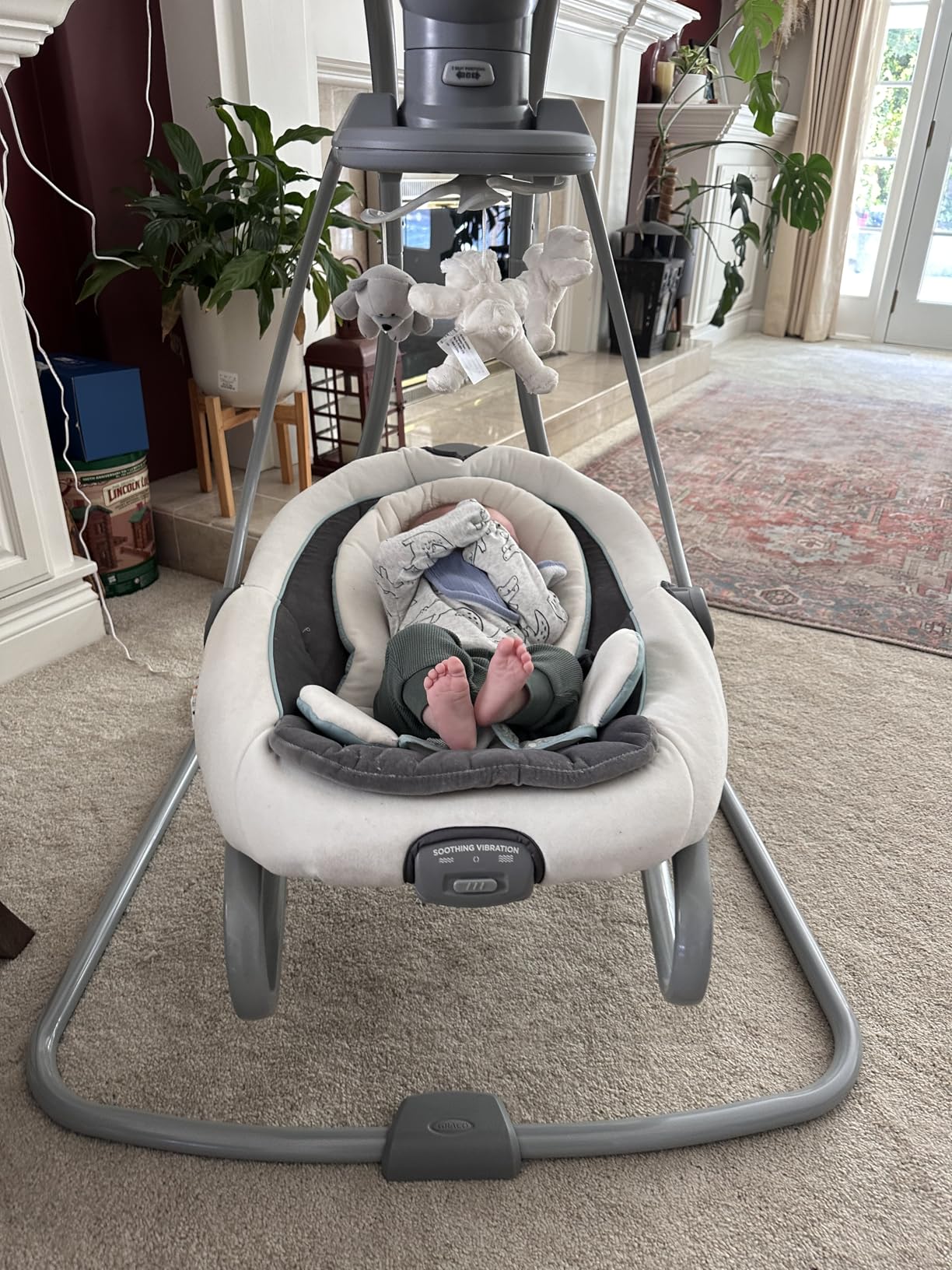 Graco DuetSoothe 2 in 1 Portable Baby Swing & Baby Rocker, Multi Direction, Vibration, Winslet customer photo 1