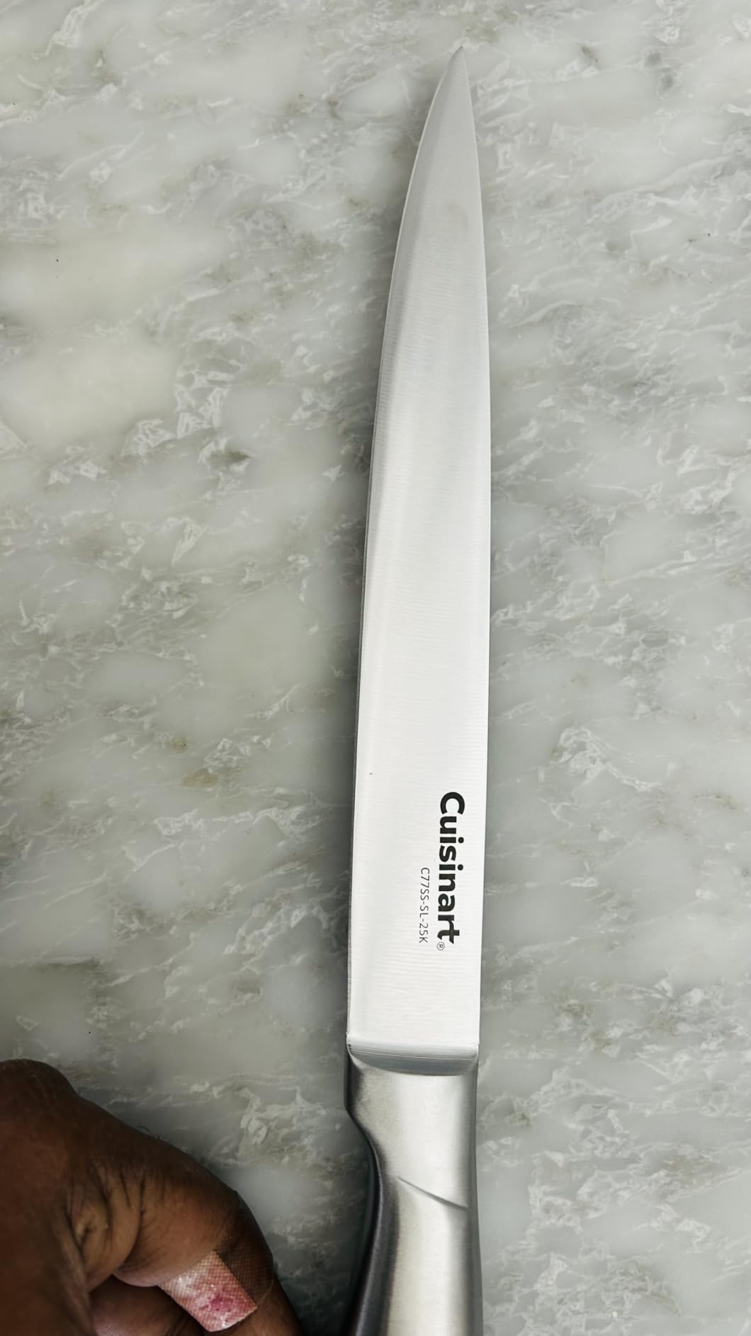 Cuisinart 15-Piece Stainless Steel Hollow Handle Block Set, C77SS-15PK | Kitchen knife set with high-carbon stainless steel blades, sharpening steel, household shears & wooden block, C77SS-15PK customer photo 2