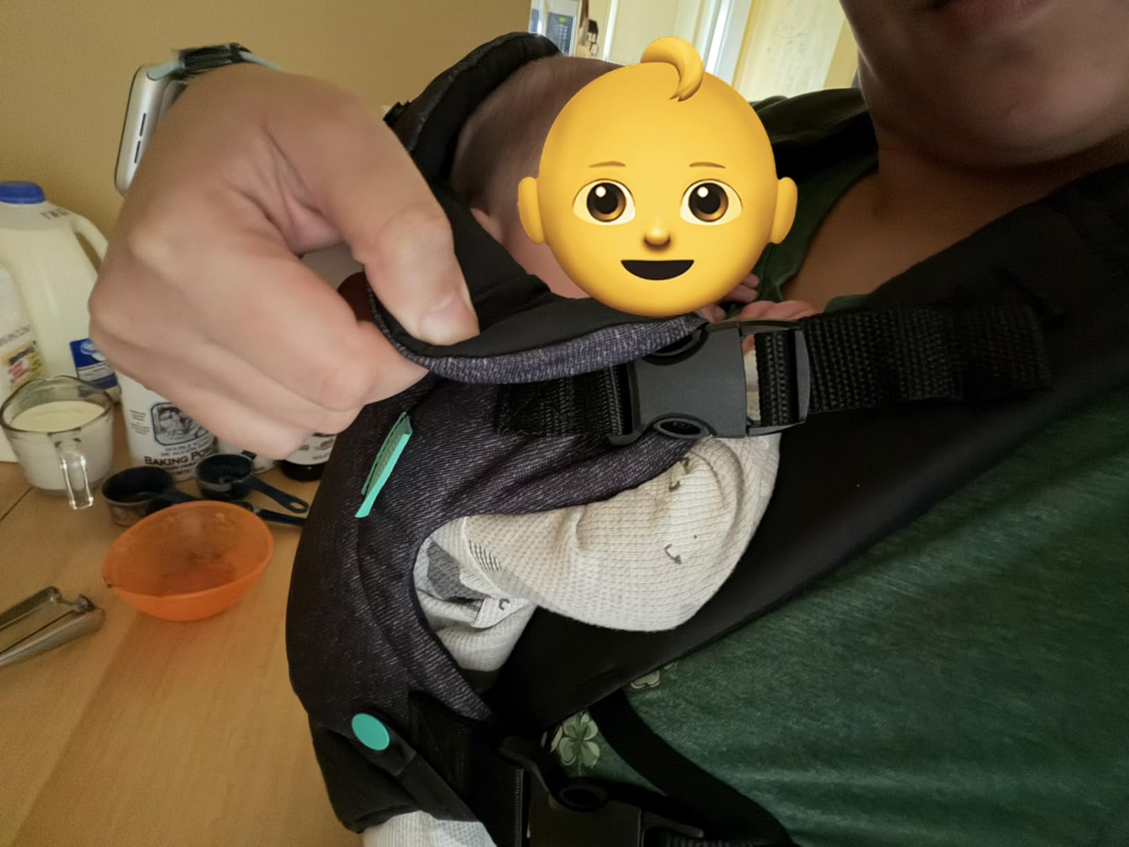 Infantino Flip 4-in-1 Baby Carrier Convertible Ergonomic, Gray | Adjustable fit, Enhanced lumbar support, Ergonomic hands-free parenting, Registry gift, For newborns and toddlers customer photo 2
