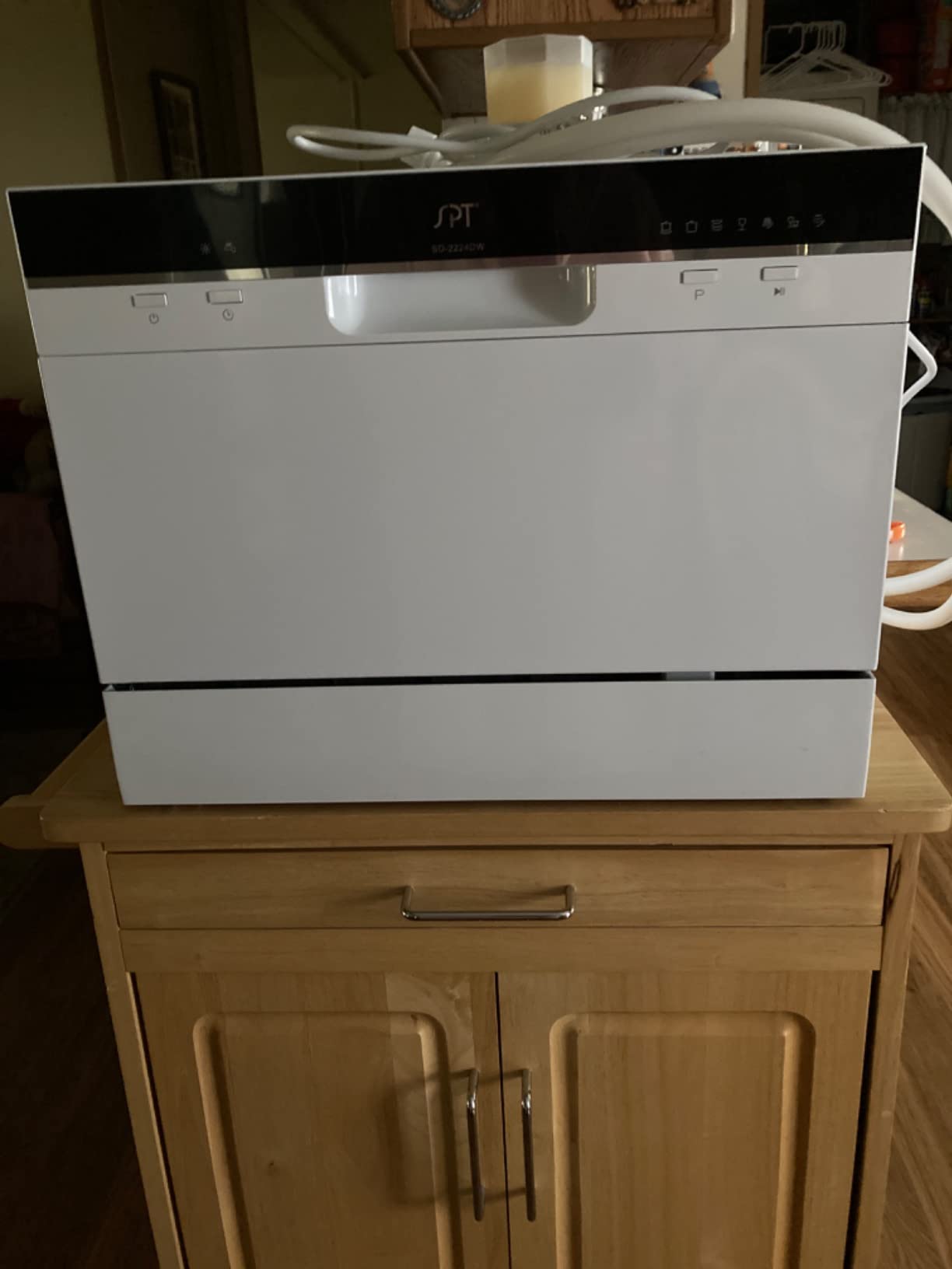 SD-2224DW ENERGY STAR Countertop Dishwasher with Delay Start - Portable Dishwasher with Stainless Steel Interior and 6 Place Settings for Apartment Office And Home Kitchen, White customer photo 1