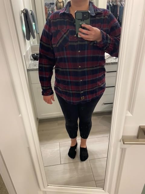 Legendary Whitetails Womens Long Sleeve Plaid Button Up 100% Cotton Flannel Shirt customer photo 2