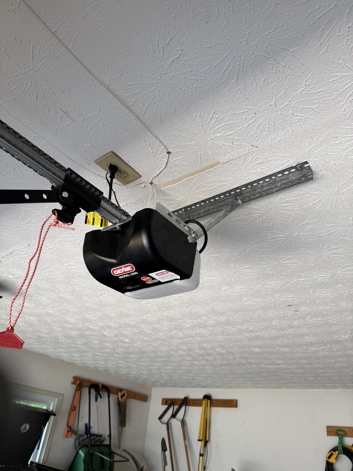 Genie Chain Drive 500 Garage Door Opener - Model 1035 - Reliable Chain Drive Garage Opener,Black customer photo 2