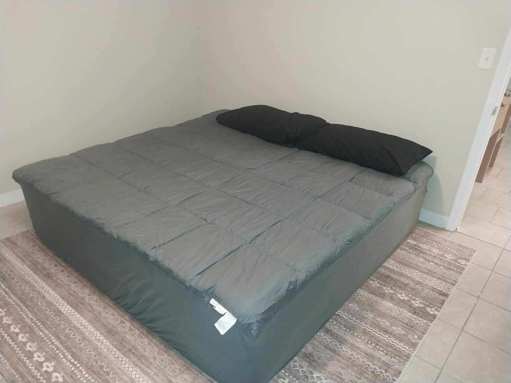 Lucid 4 Inch Memory Foam Mattress Topper, Queen Size - Cooling Gel Bed Topper - Preassure-Relieving Ultra Plush Feel - Ventilated Breathable Design - CertiPur Certified - Dorm Room Essentials customer photo 1