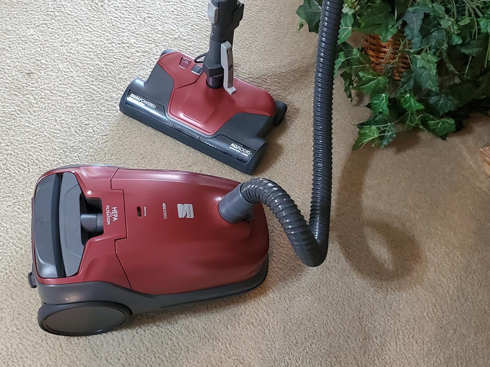 Kenmore 81214 200 Series Pet Friendly Lightweight Bagged Canister Vacuum with HEPA, 2 Motor System, and 3 Cleaning Tools - Orange customer photo 2